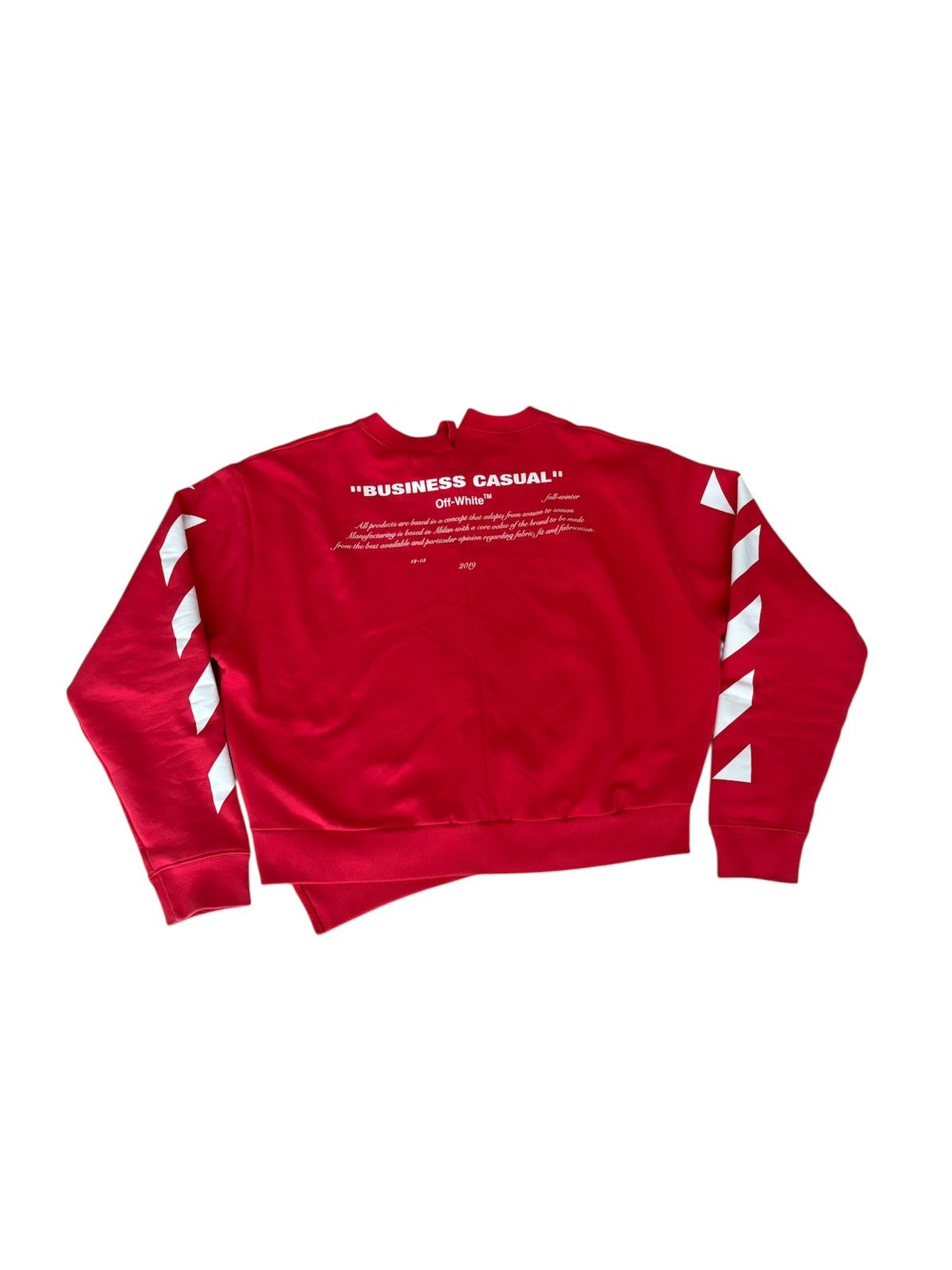 Off-White FW 2019 Red Offwhite Sweater Size US M / EU 48-50 / 2 - 2 Thumbnail