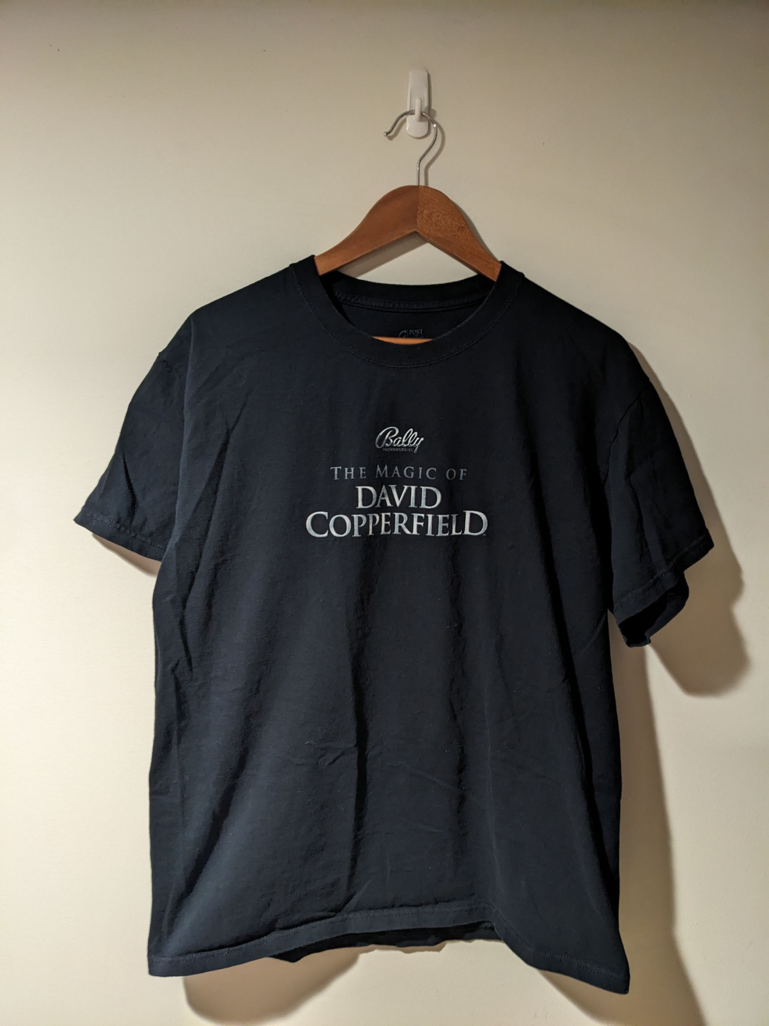 Hanes × Vintage The Magic of David Copperfield Black Large T-Shirt Size US L / EU 52-54 / 3 - 4 Thumbnail