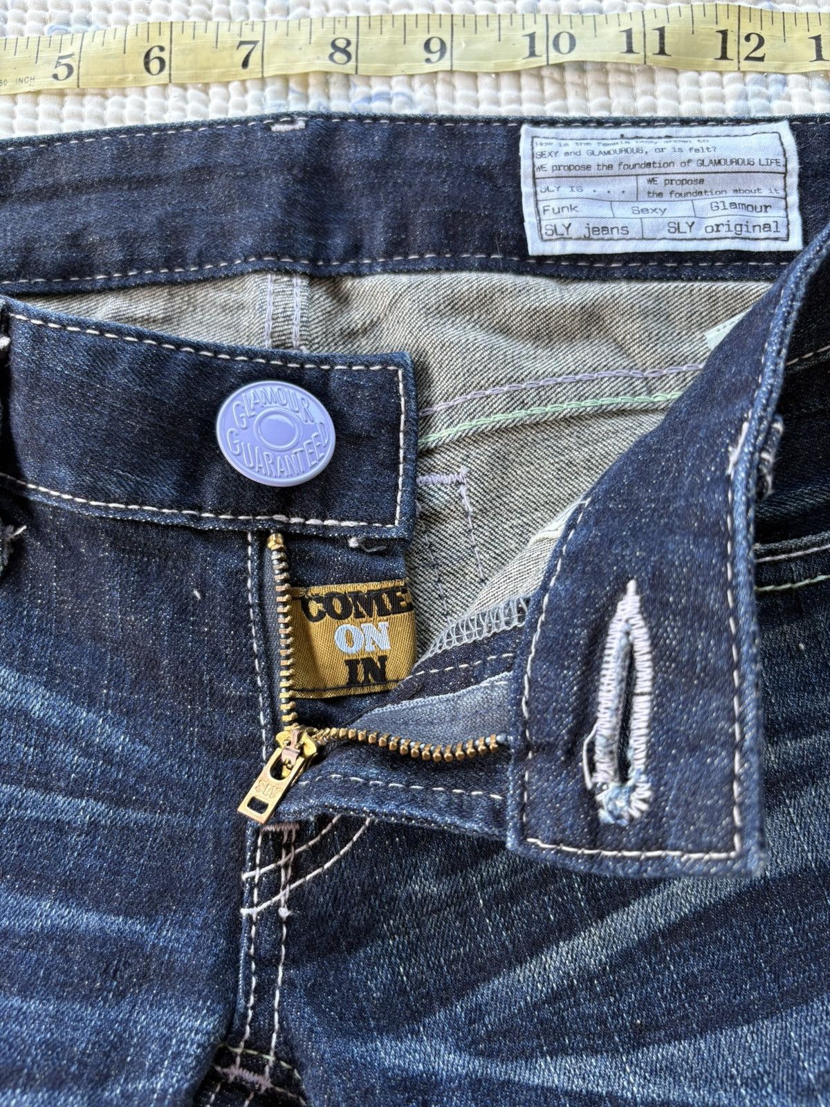 SLY Japanese SLY Glamour Guarented Streetwear Flared Denim Size US 30 / EU 46 - 3 Thumbnail
