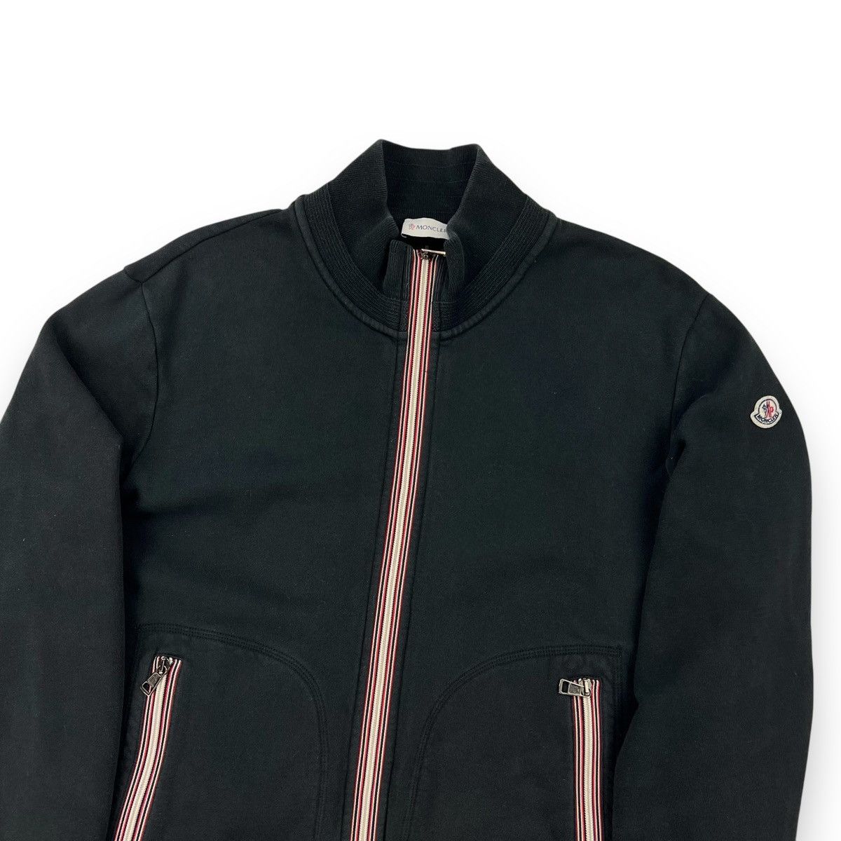 Moncler Moncler Black Full Zip Sweatshirt Size US XL / EU 56 / 4 - 1 Thumbnail