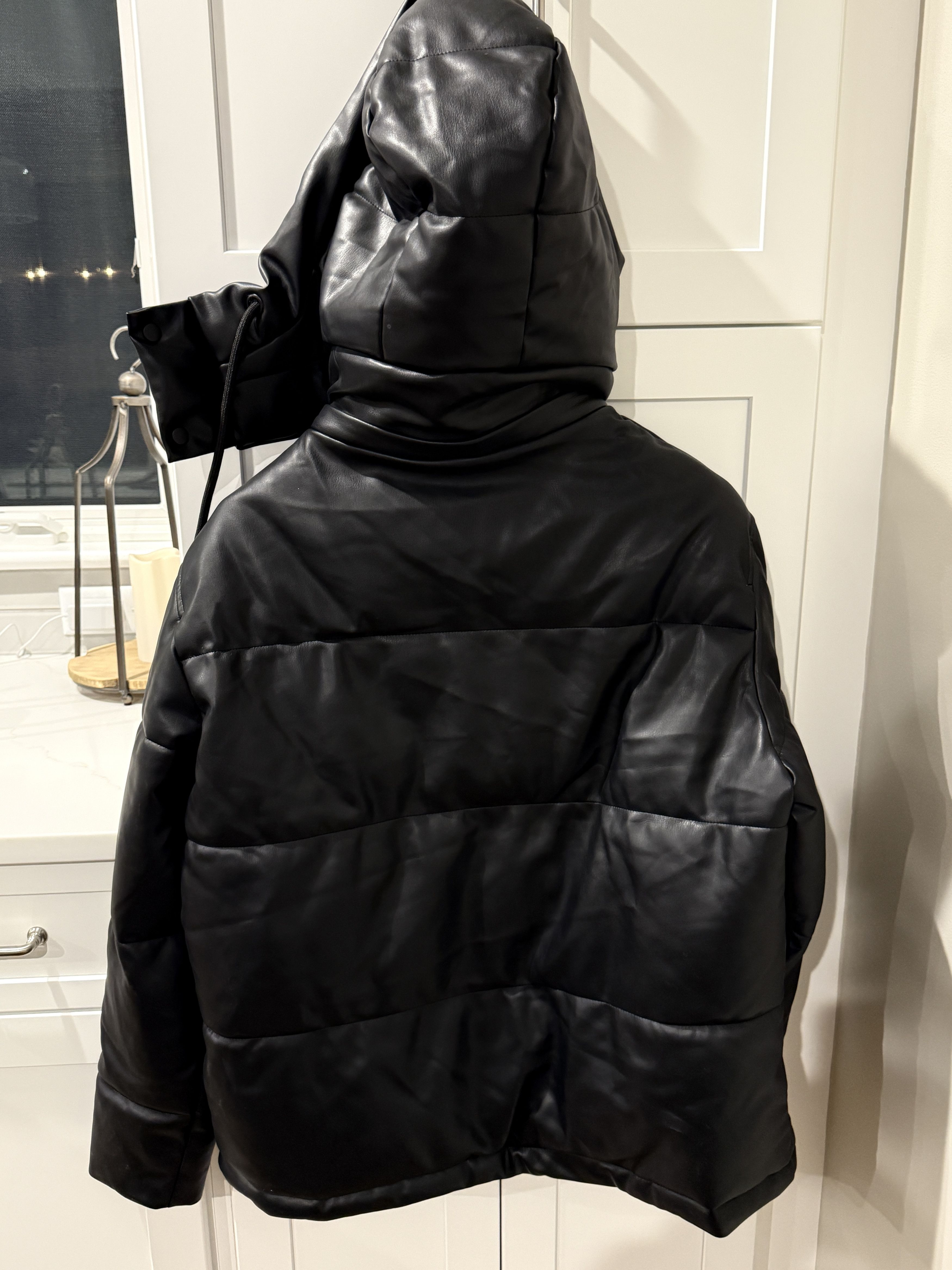 Zara Faux Leather Puffer Jacket Size US XL / EU 56 / 4 - 4 Thumbnail
