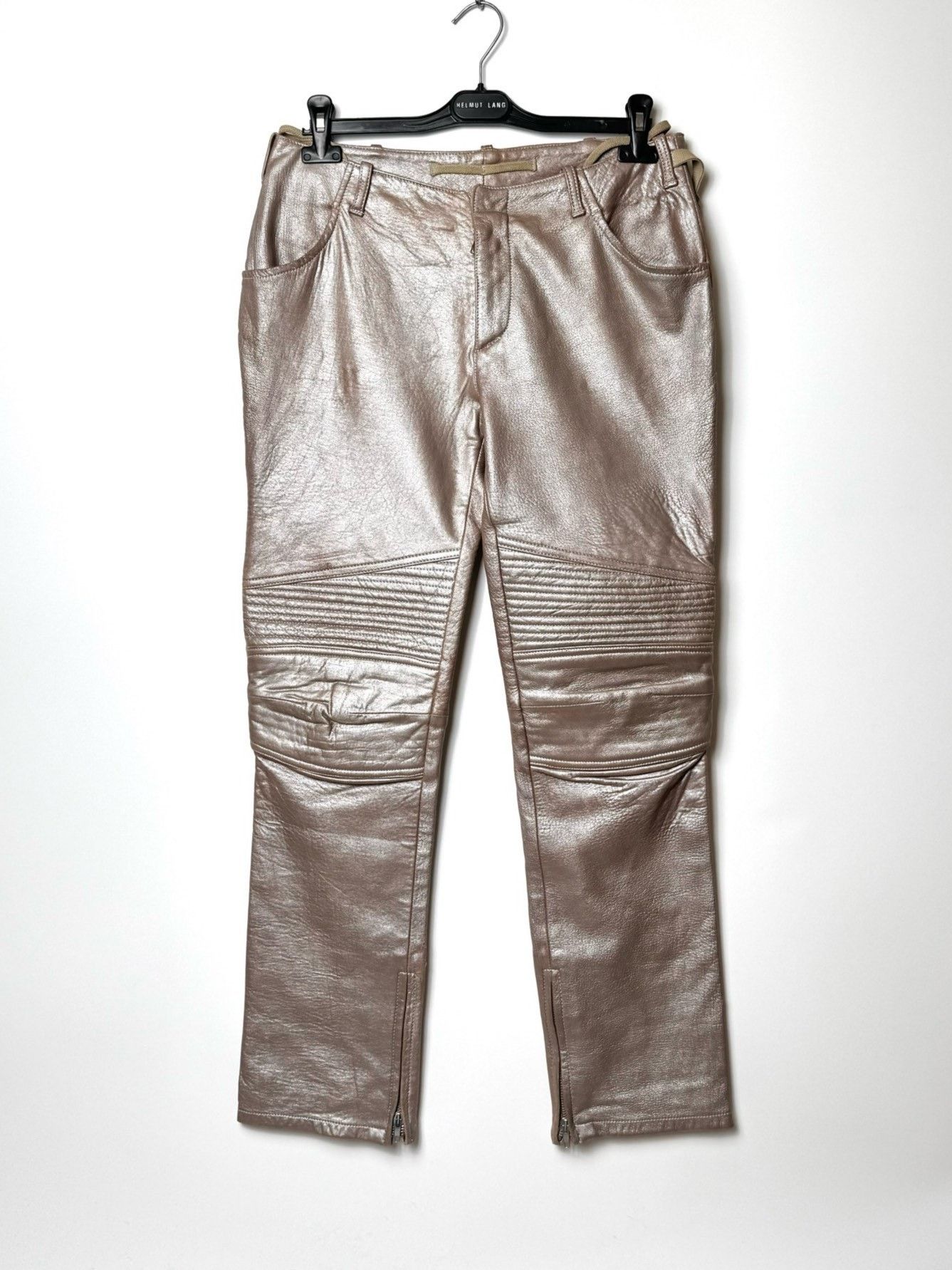 Helmut Lang Helmut Lang 1999 Astro Leather Pants Size US 26 / EU 42 - 1 Thumbnail