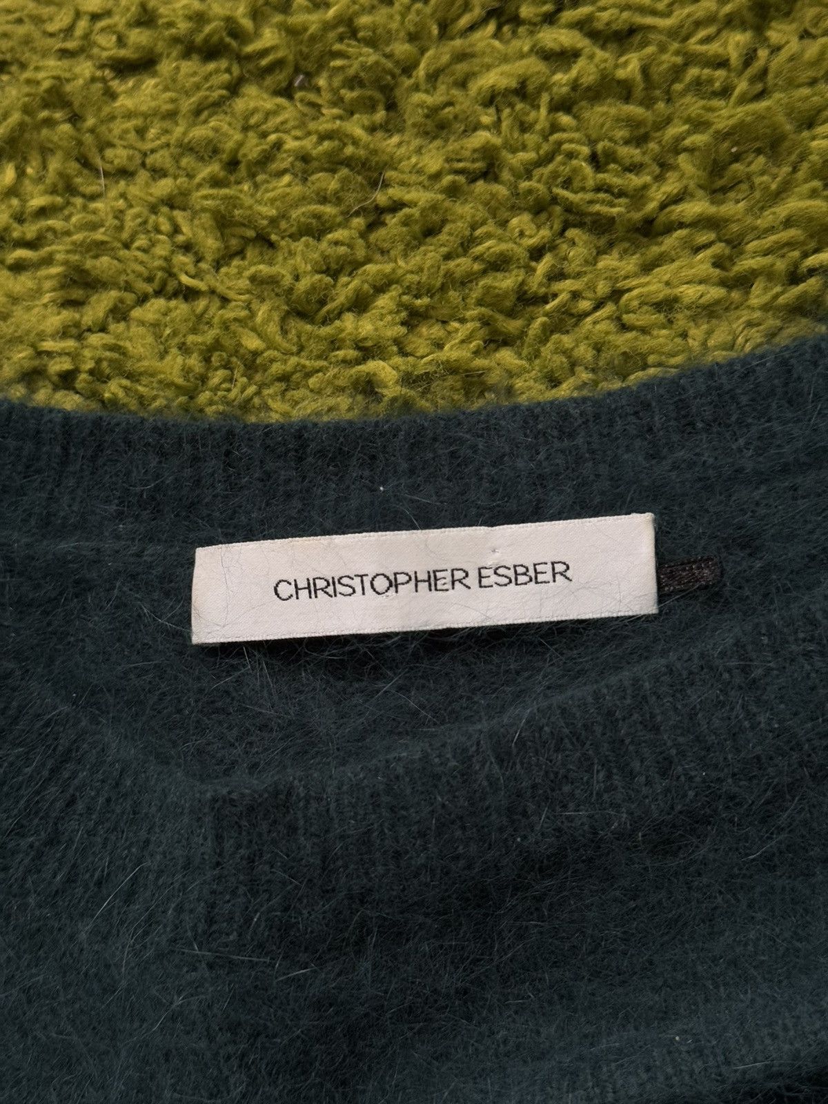 Christopher Esber × Designer Christopher Esber Angora blend fuzzy style sweater Size M / US 6-8 / IT 42-44 - 8 Thumbnail