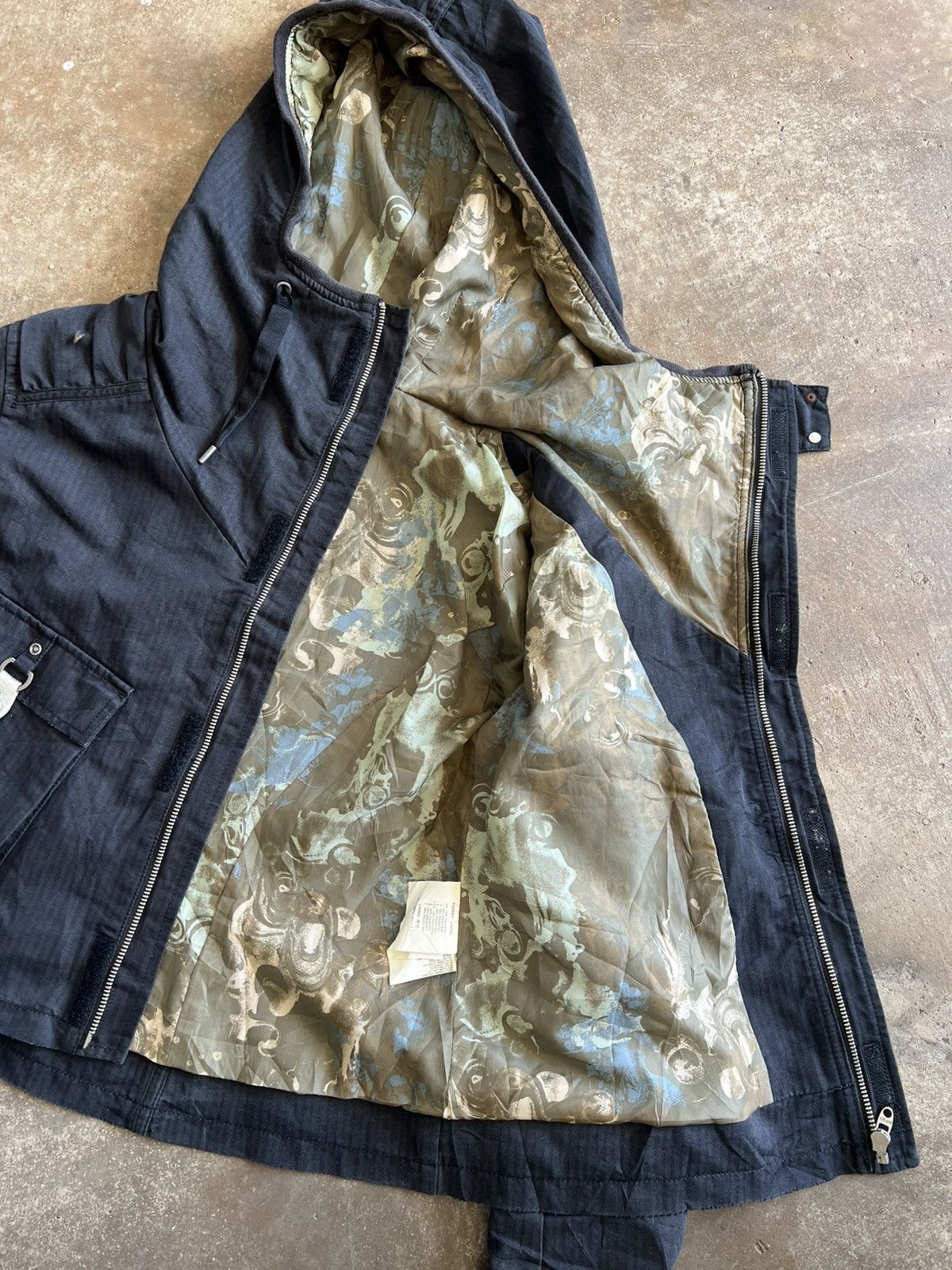 Diesel Vintage Diesel Military Cropped Hoodie Jacket Size US S / EU 44-46 / 1 - 13 Thumbnail