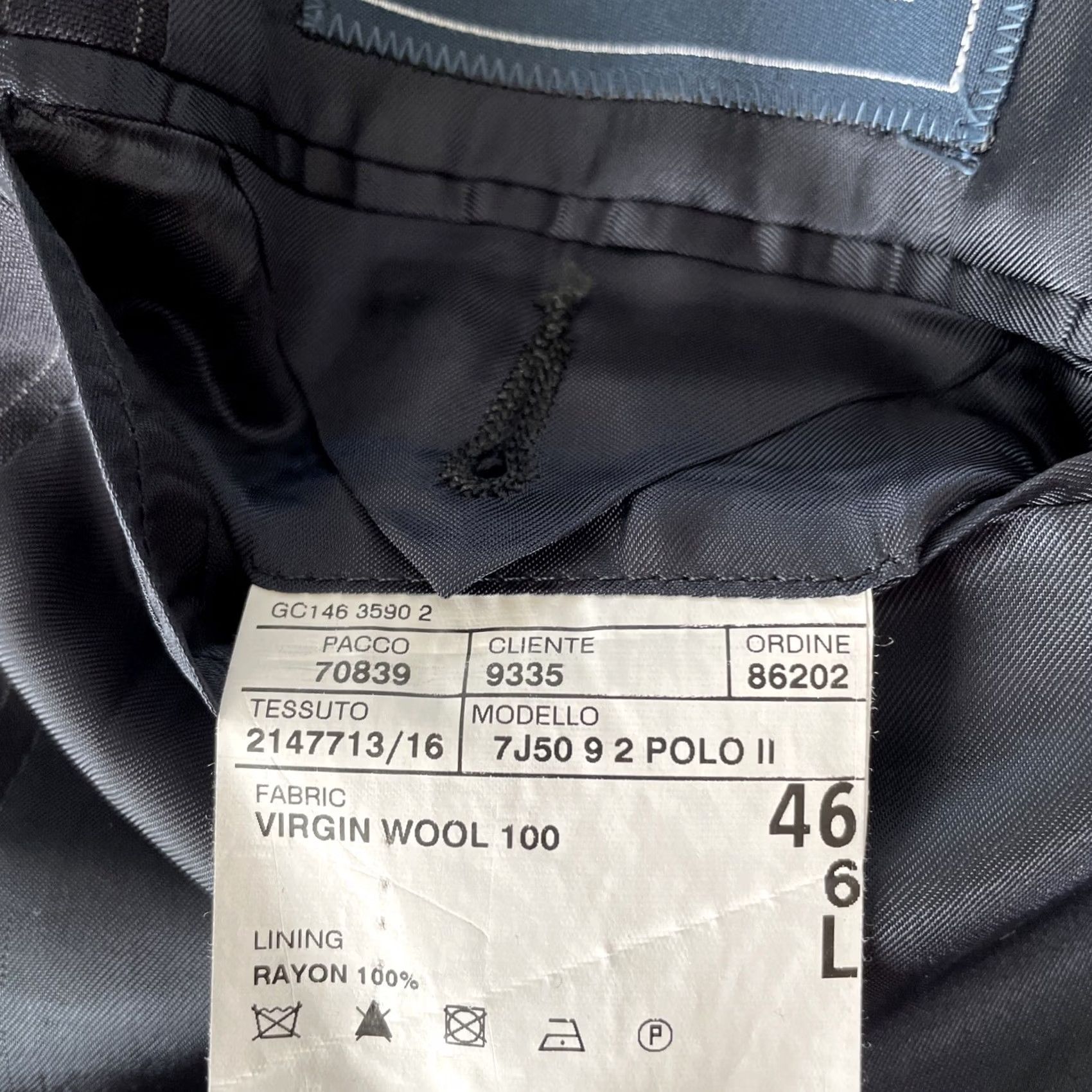 Polo Ralph Lauren Polo Ralph Lauren Blazer Sport Coat Mens 46L Slim Navy Blue Pinstripe Wool 3-Button Notch Lapel Italy St... Size US XXL / EU 58 / 5 - 6 Thumbnail