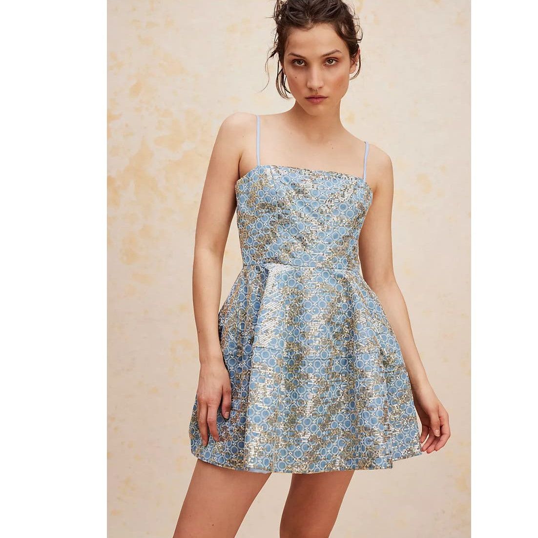 image of New Free People Elliatt Makenzie Dress $275 X-Large Blue, Women's (Size XL)