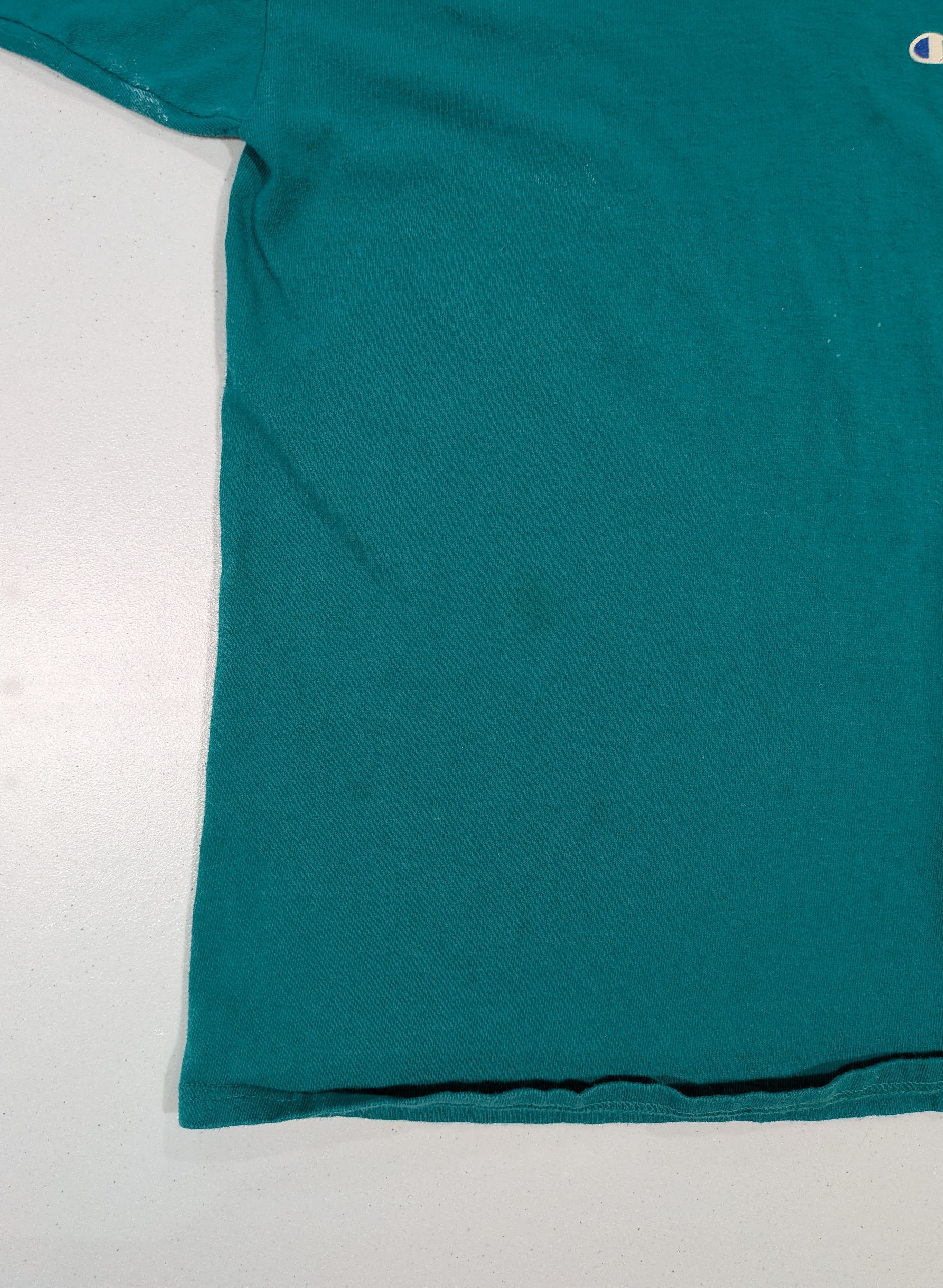 Champion Vintage Champion Teal Basic Logo Tee Size US XL / EU 56 / 4 - 2 Thumbnail