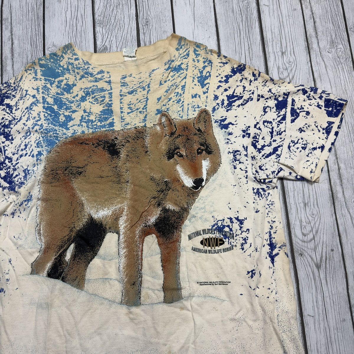 Vintage Vintage Wolf tee Size US L / EU 52-54 / 3 - 3 Thumbnail