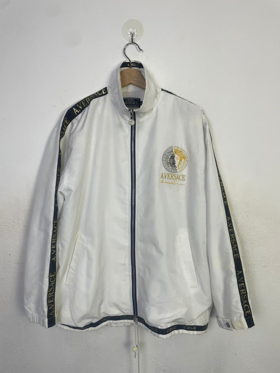 Designer × Versace × Vintage A.Versace Vintage White Jacket Size US M / EU 48-50 / 2 - 1 Thumbnail
