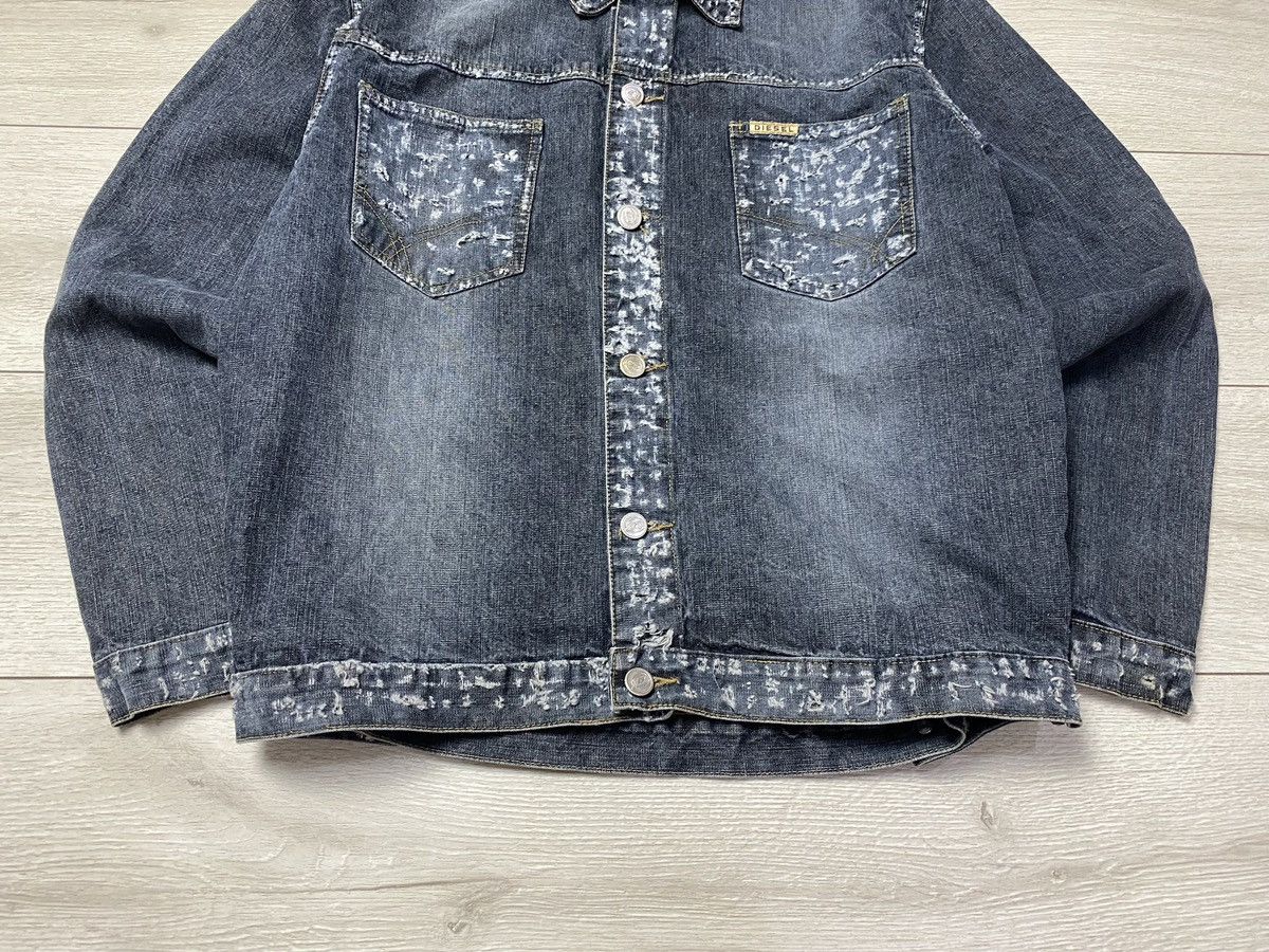 Diesel × Vintage RARE VTG 90s 80s Diesel Denim Jacket Jeans vintage Size US L / EU 52-54 / 3 - 5 Thumbnail