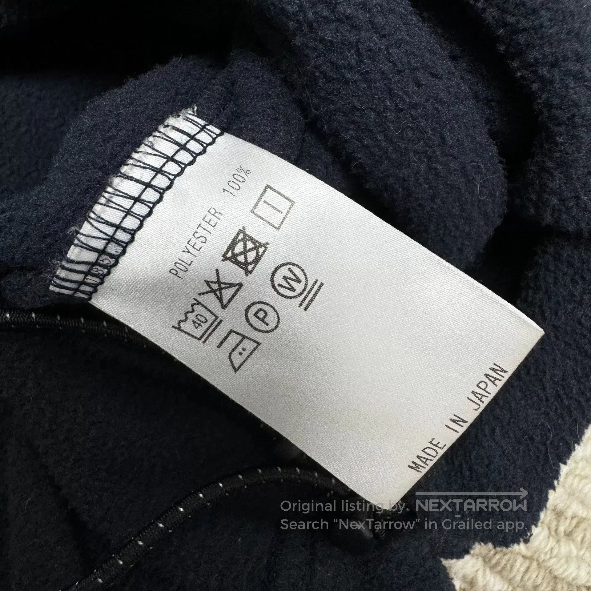 Japanese Brand navy fleece hooded jacket with pockets. Size US XXL / EU 58 / 5 - 5 Thumbnail