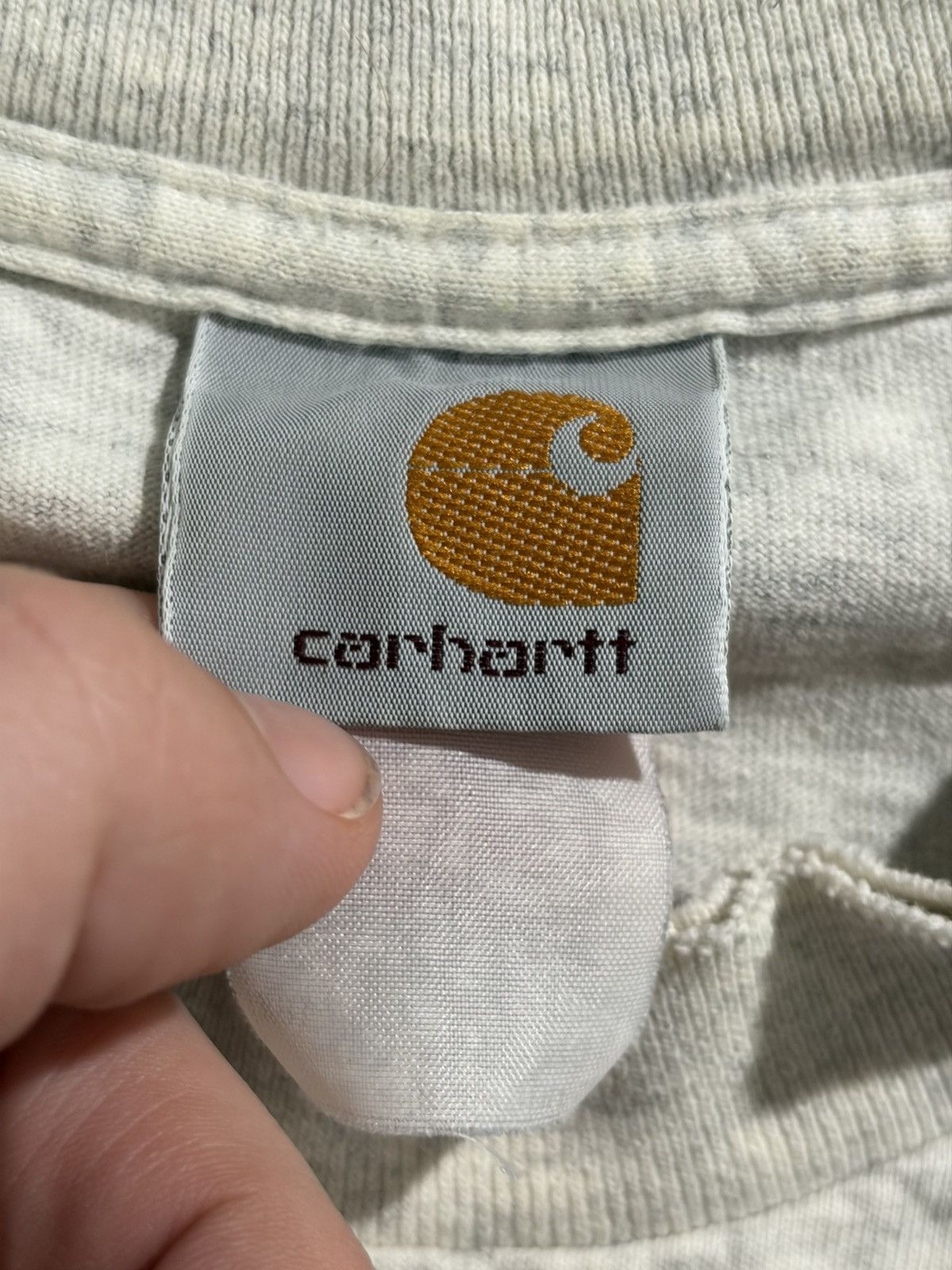 Carhartt Vintage 90s Carhartt Shirt Mens 2XL Gray Pocket Workwear Tee Size US XXL / EU 58 / 5 - 6 Thumbnail