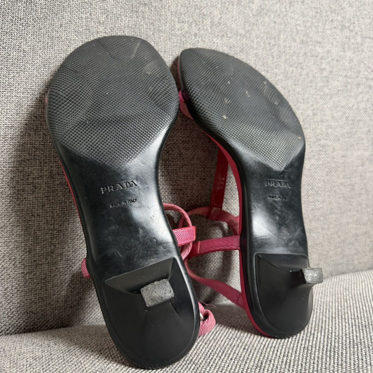 Prada 00s Prada Sport T Bar Strap Kitten Heels in Pink 36 Size US 6.5 / IT 36.5 - 14 Thumbnail