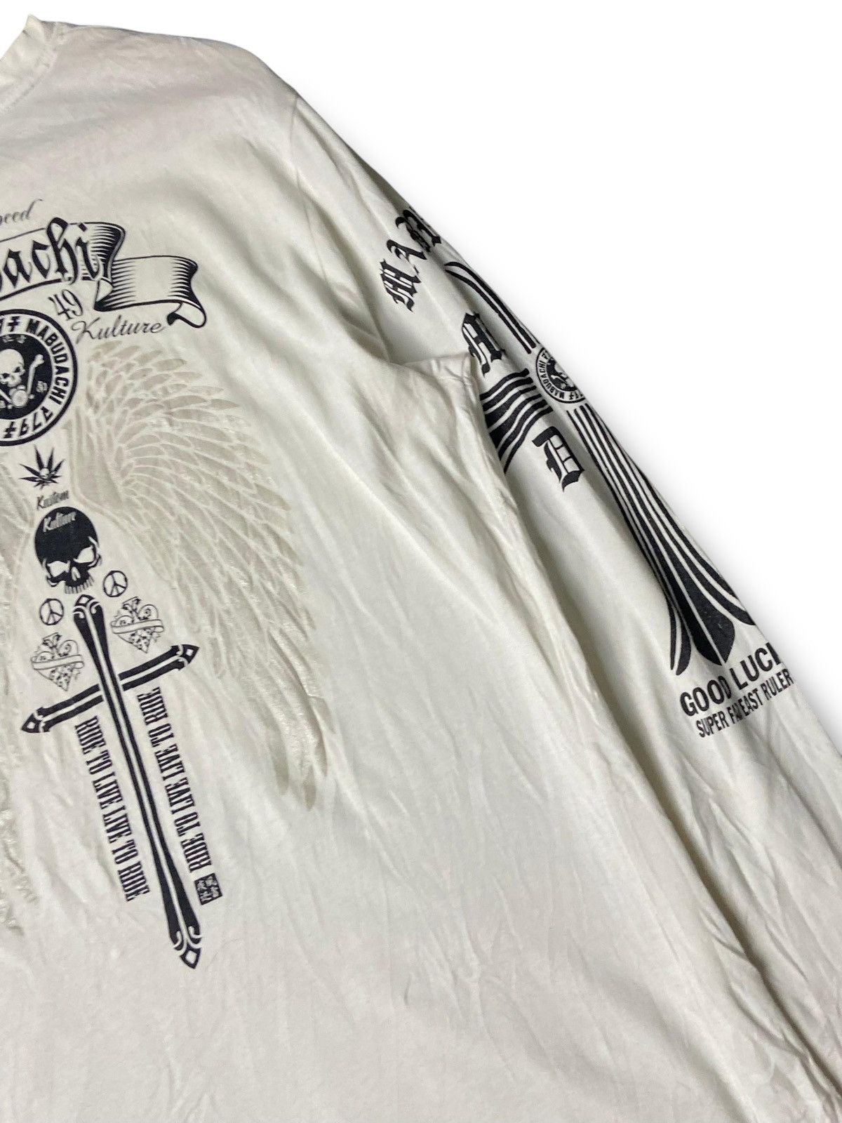 Japanese Brand 🇯🇵Shonan Mabudachi Punk Gothic Long Sleeve Tee (142) Size US XL / EU 56 / 4 - 6 Thumbnail