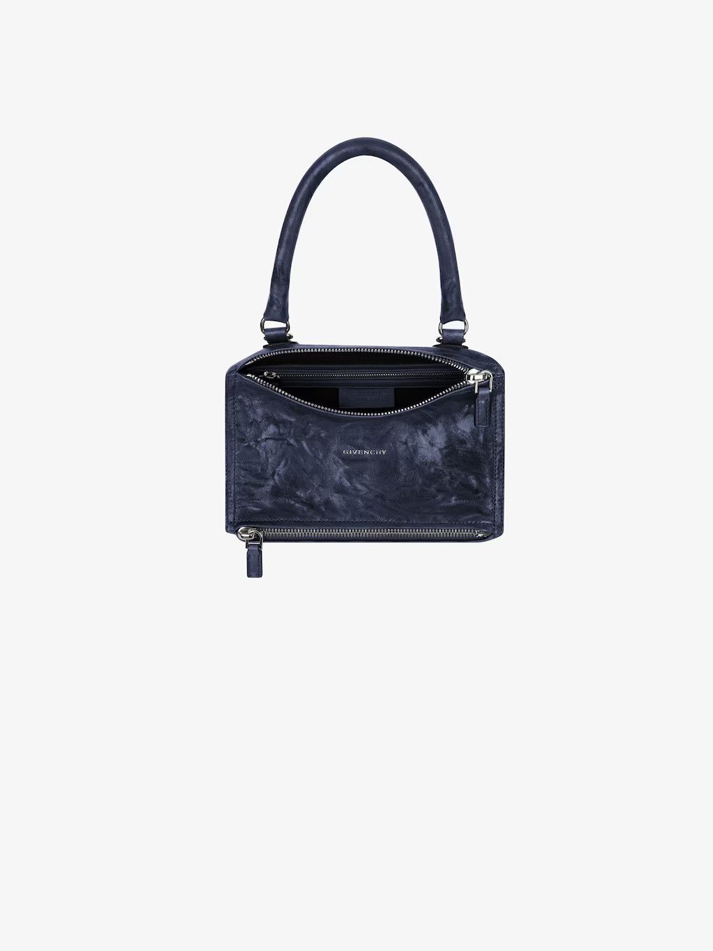 Givenchy o1srvl11e0625 Size:OS/ Small Pandora Bag in Navy Blue Size ONE SIZE - 5 Thumbnail