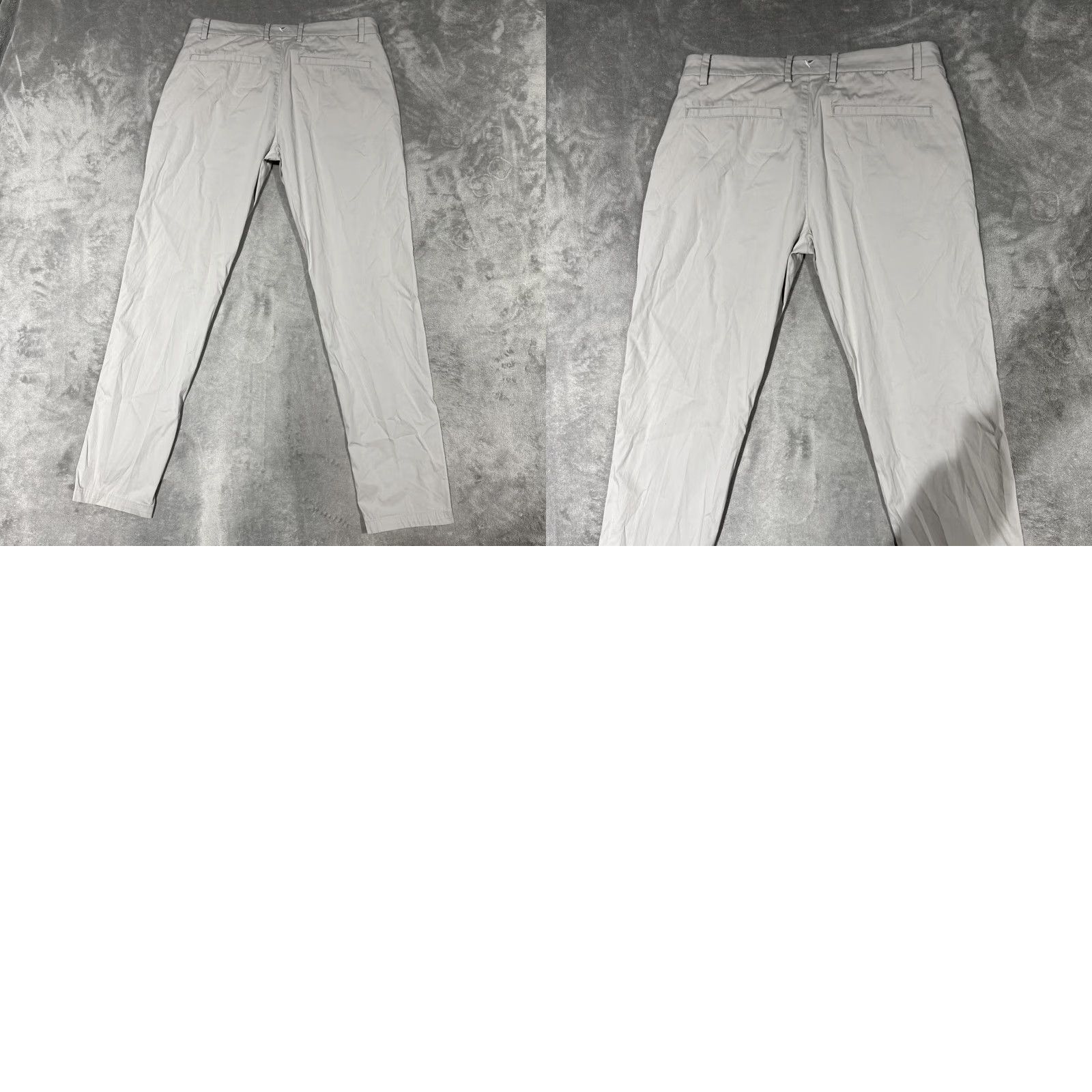 Vintage Birddogs Pants Mens 34x31 34x32 Gray Chino Stretch Lightweight Flat Front Straight Leg Logo Embroidered Zip Casual Wearable Robust Comfort Mens Size US 34 / EU 50 - 8 Thumbnail