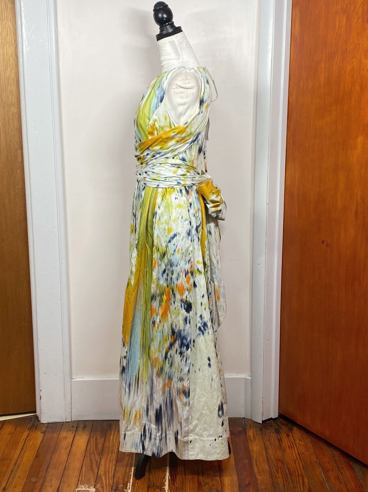 Oscar De La Renta Oscar de la Renta Halter Abstract Maxi Dress size 12 Size XL / US 12-14 / IT 48-50 - 8 Thumbnail