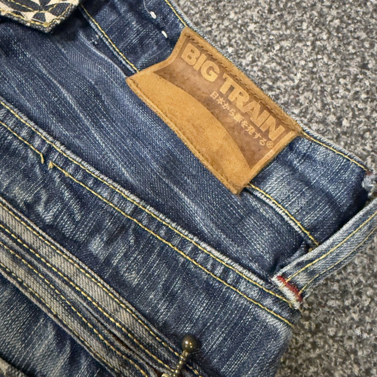 Japanese Brand 🔥🇯🇵 Osaka Big Train Boot Cut Distressed Denim Size US 32 / EU 48 - 10 Thumbnail