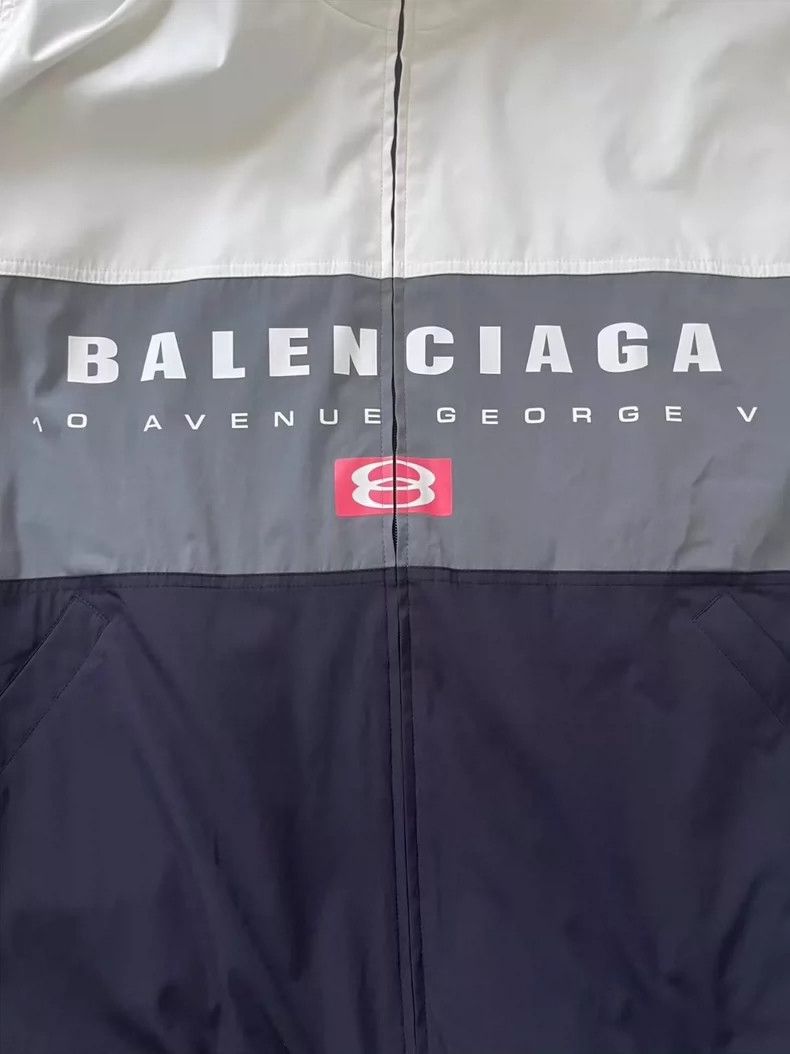 Balenciaga Balenciaga Color-block high-neck long-sleeve jacket coat Size US M / EU 48-50 / 2 - 3 Thumbnail