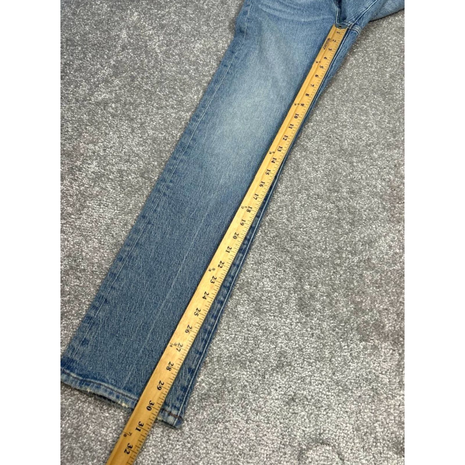 Madewell Madewell Jeans 90s Straight Womens 23 Blue Denim Cotton Stretch High Rise 24x30 Size 40" / US 18 - 5 Thumbnail