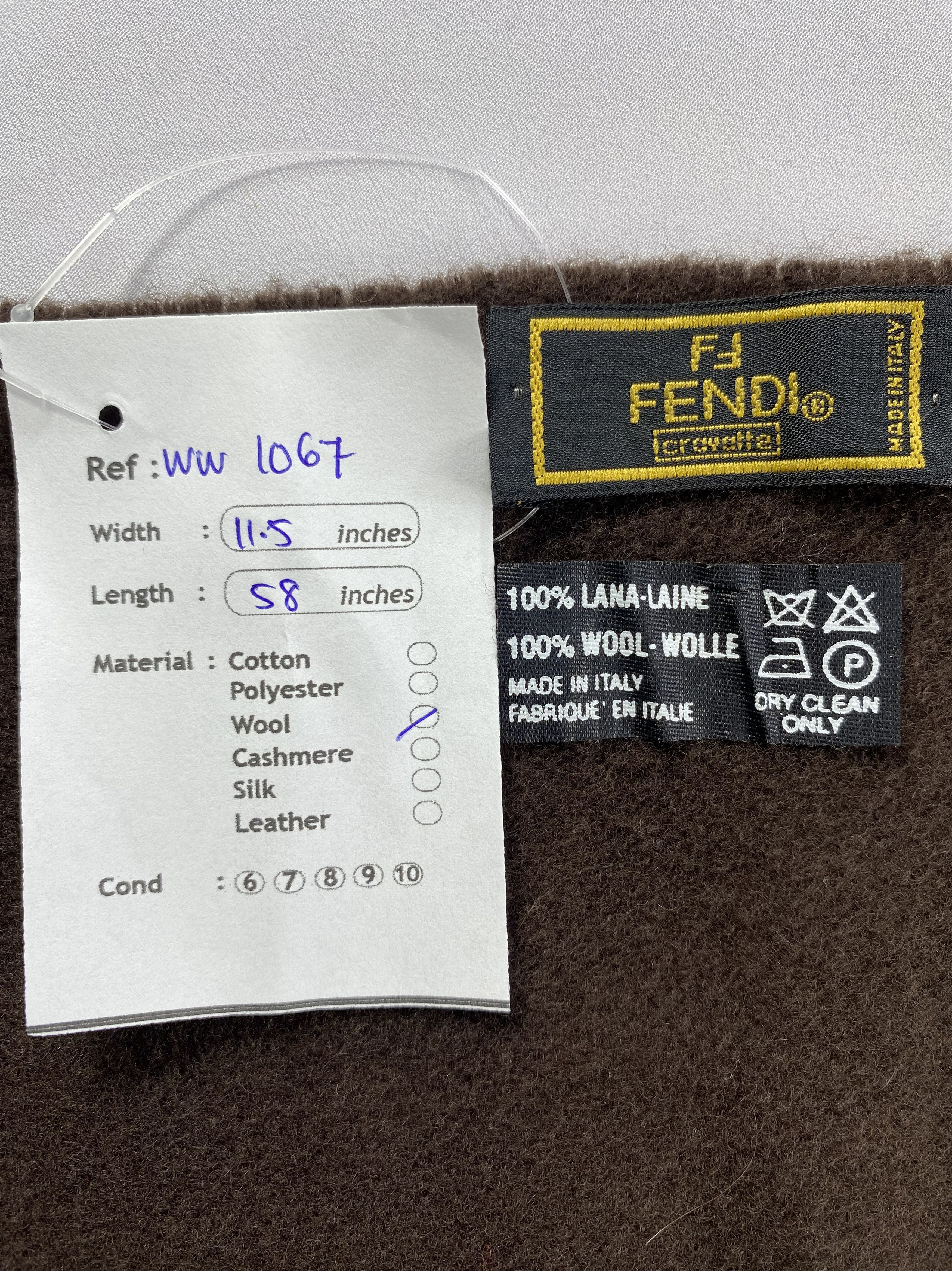 Fendi × Vintage Fendi Scarf / Muffler / Neckwear - WW1067 Size ONE SIZE - 5 Thumbnail