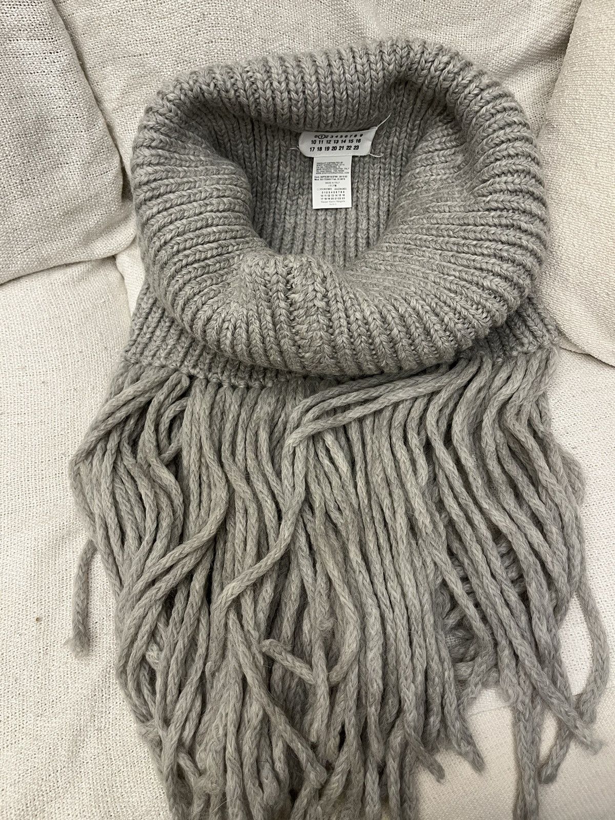 Maison Margiela × Vintage RARE MMM Maison Martin Margiela line 1 huge tassel scarf Size ONE SIZE - 4 Thumbnail