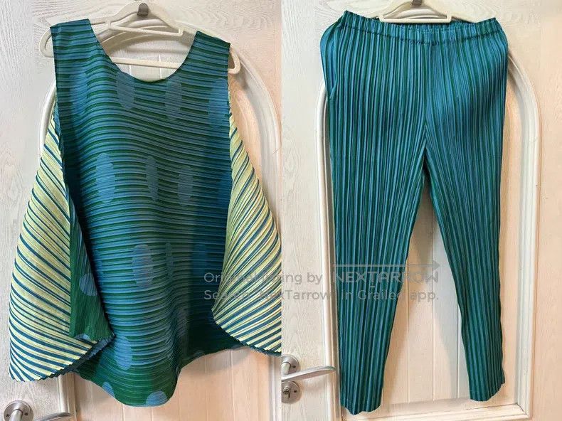 Issey Miyake Issey Miyake size:one size Yellow-Green Color-Block Hidden Size XXS / US 00 / IT 34 - 1 Thumbnail