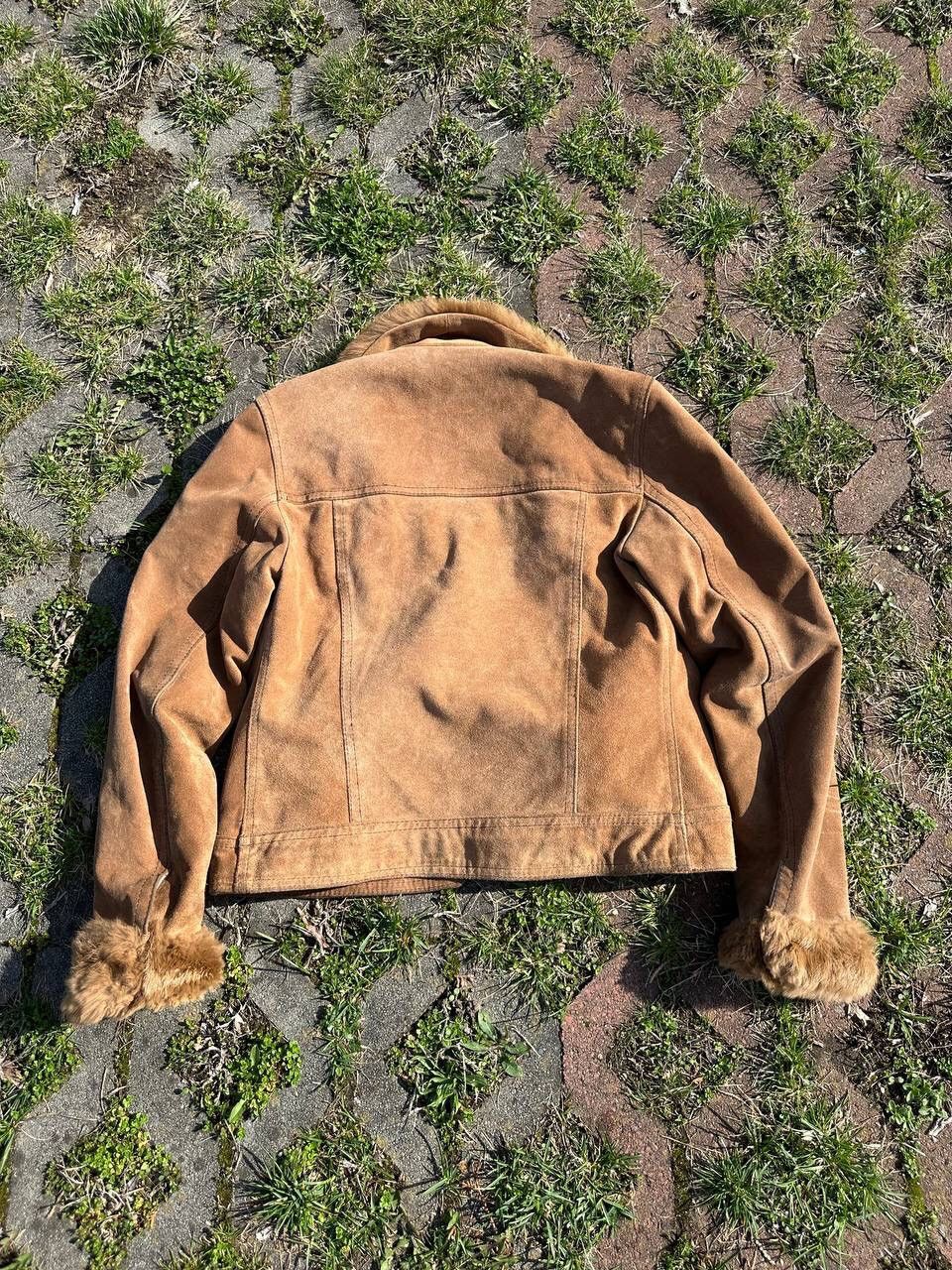 Vintage Vintage Avantgarde Real Suede Leather Fur Jacket Size M / US 6-8 / IT 42-44 - 7 Thumbnail