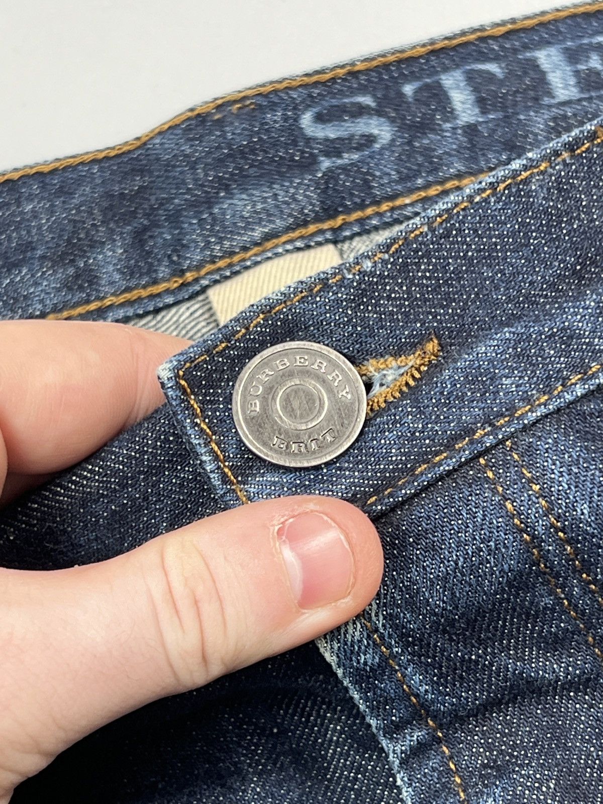 Burberry Burberry Brit Steadman Slim Fit Denim Jeans Pants (Y0593) Size US 32 / EU 48 - 5 Thumbnail