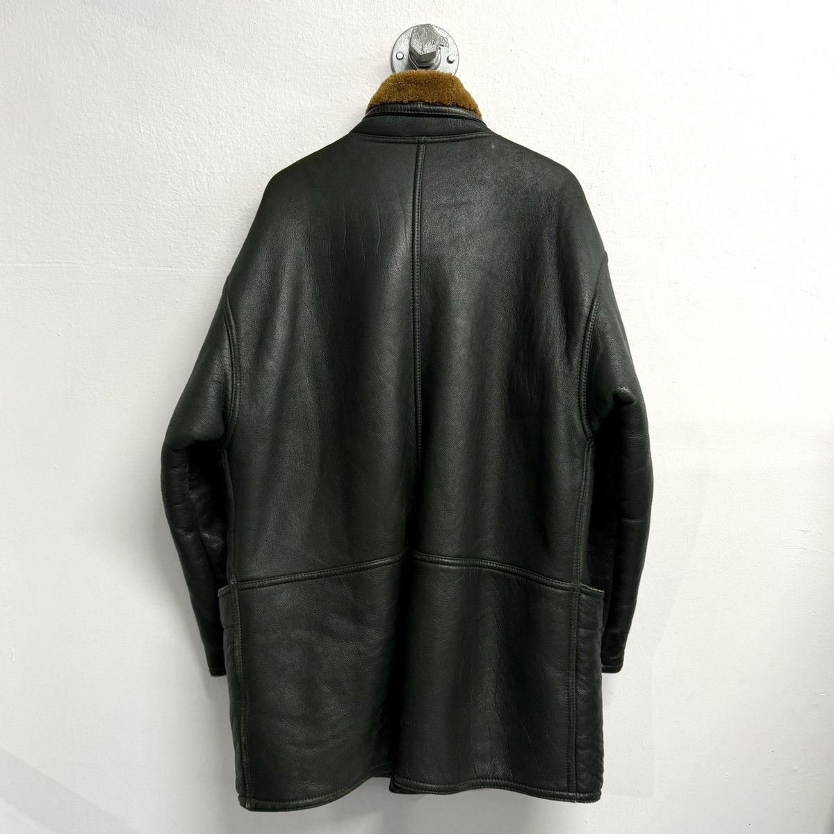 Marithe + Francois Girbaud MARITHÉ FRANÇOIS GIRBAUD 1980s Shearling Leather Jacket Size US XL / EU 56 / 4 - 2 Thumbnail