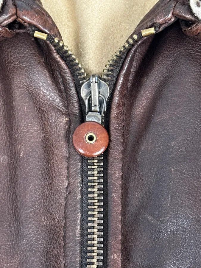 Hugo Boss 2000s Hugo Boss Aviator Brown Leather Jacket Size US L / EU 52-54 / 3 - 12 Thumbnail