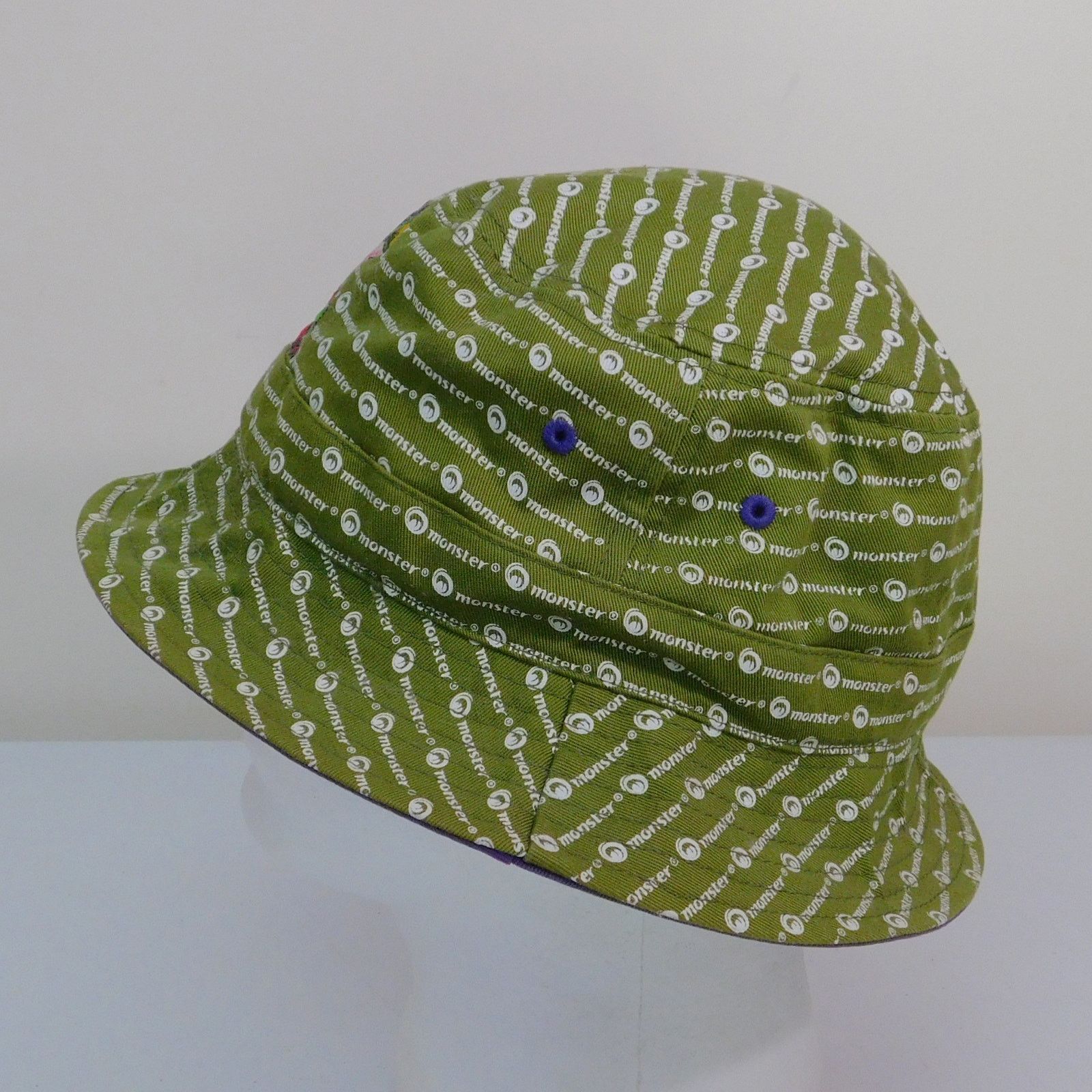 Other Monster dot com AOP Bucket Hat OSFA Green Embroidered Promo Size ONE SIZE - 5 Thumbnail
