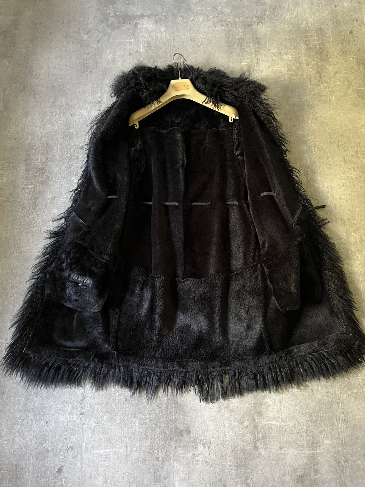 Gucci Gucci F/W 99 by Tom Ford Mongolian lamb leather fur coat Size L / US 10 / IT 46 - 12 Thumbnail