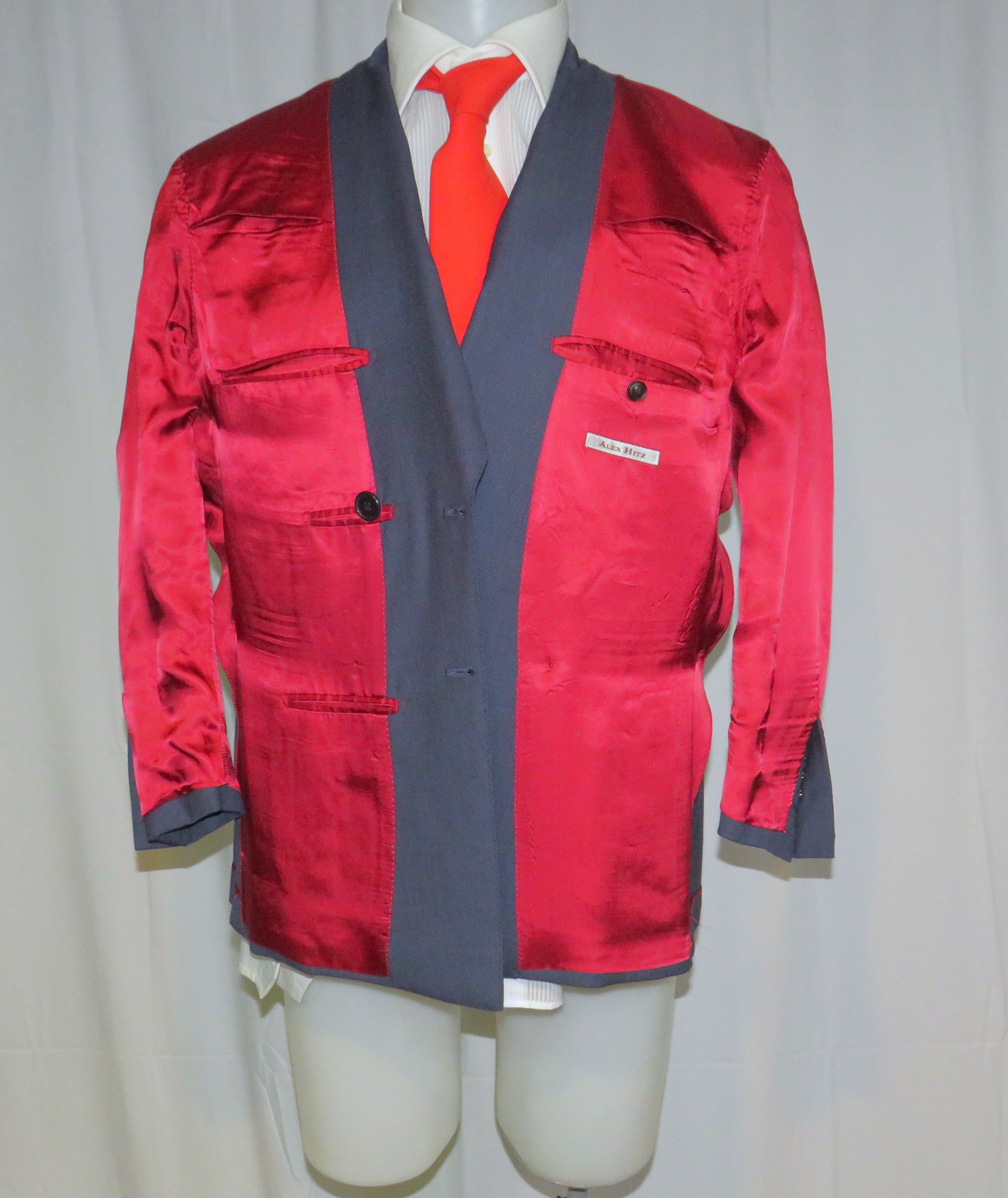 Other Alex Hitz Blue Gold Button Double Breasted Blazer 40S Size 40S - 9 Thumbnail