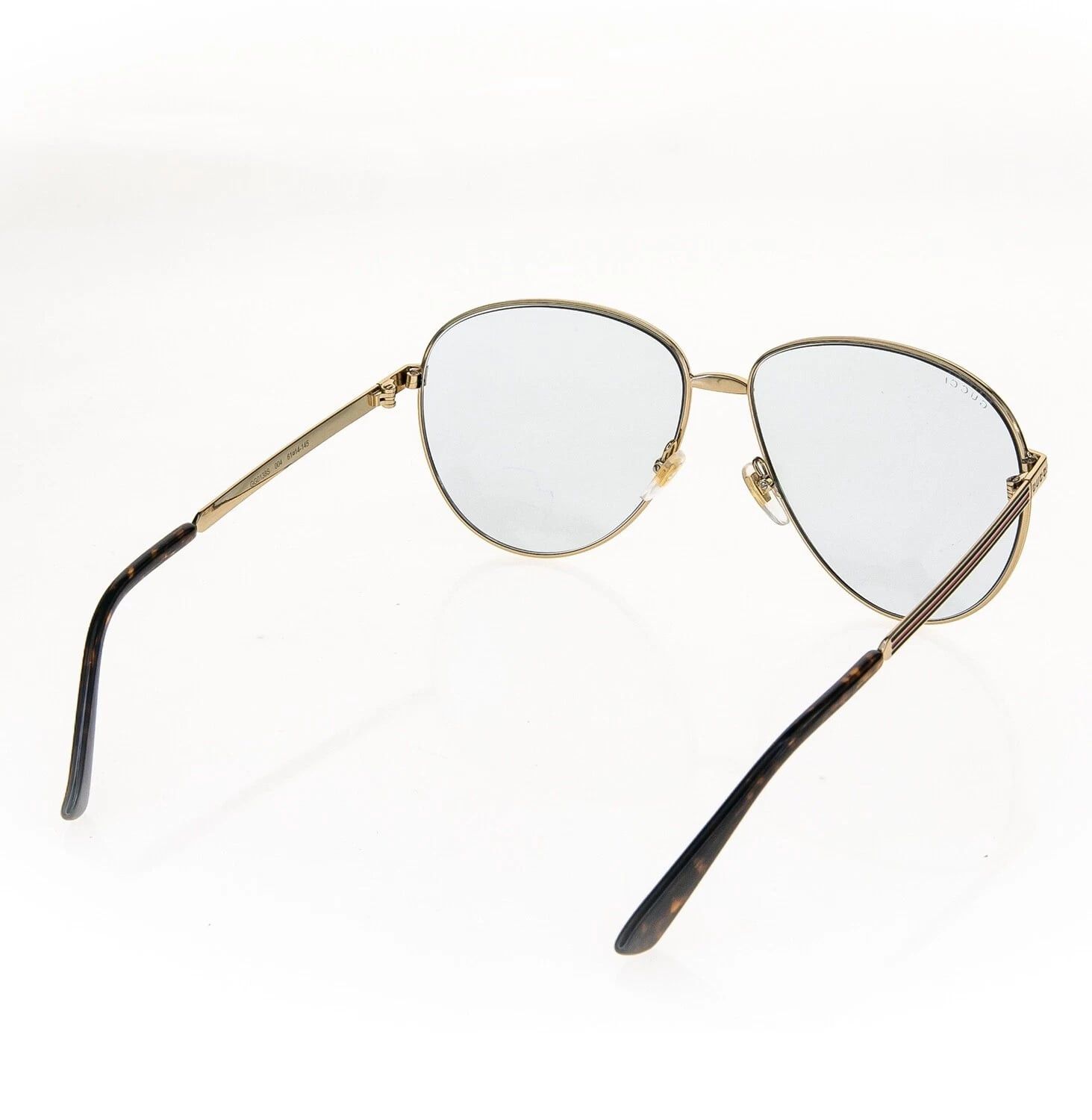 Gucci GUCCI WEB 0138 Gold Blue Aviator Sunglasses GG0138S 2280 004 Size ONE SIZE - 3 Thumbnail