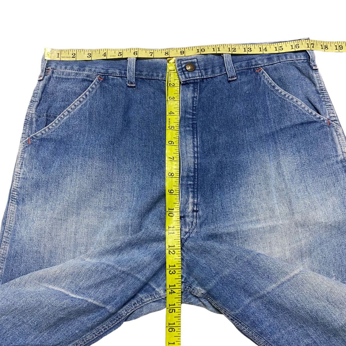 Sears Vintage 70s SEARS Denim Carpenter Work Pant Size US 34 / EU 50 - 17 Thumbnail