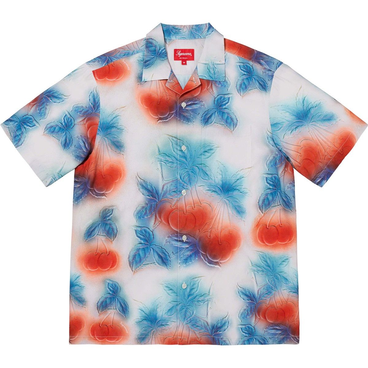 image of Supreme Cherry Button Up (Ss23) in White, Men's (Size Small)