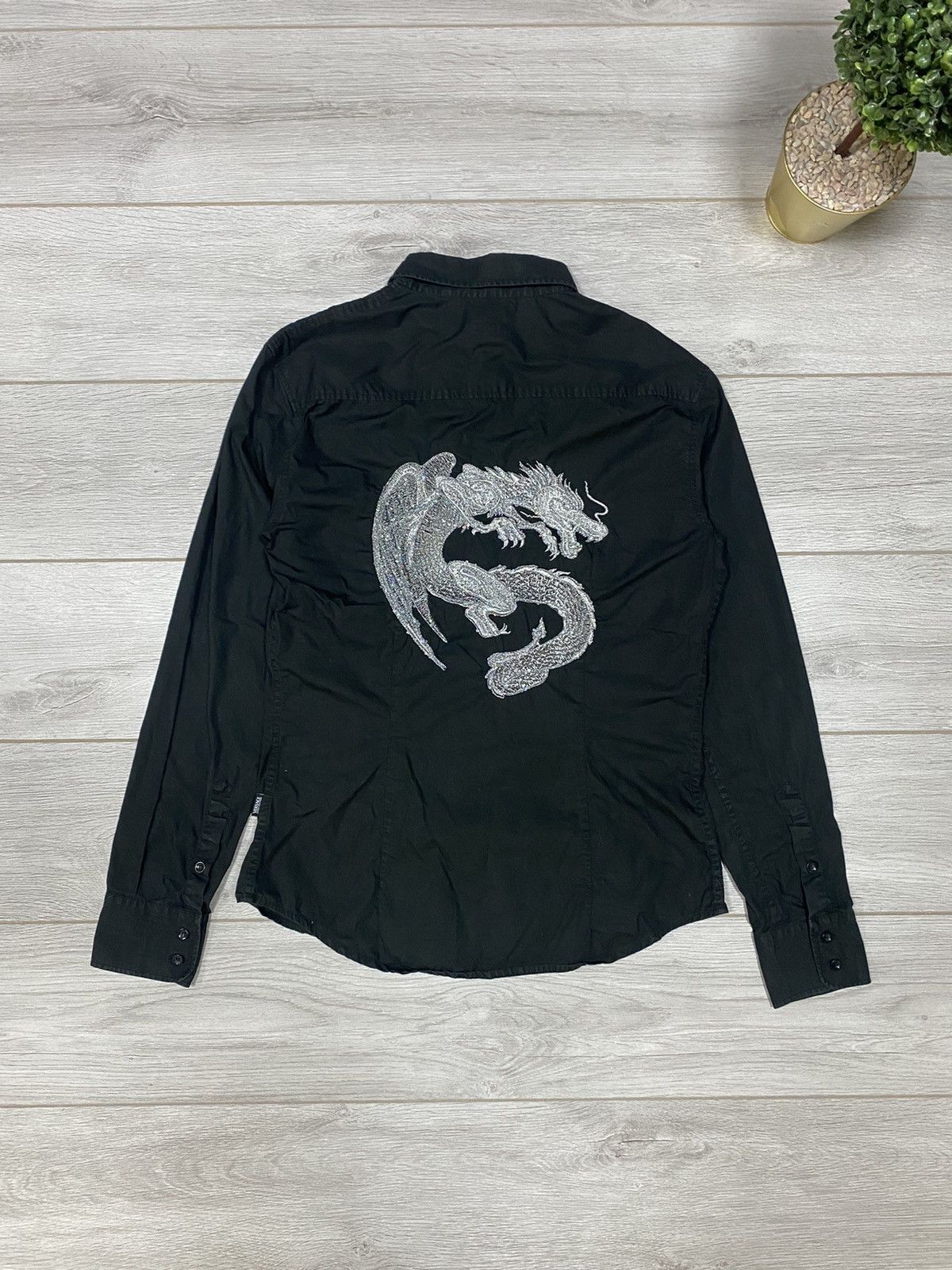 Versace dragon shirt sales
