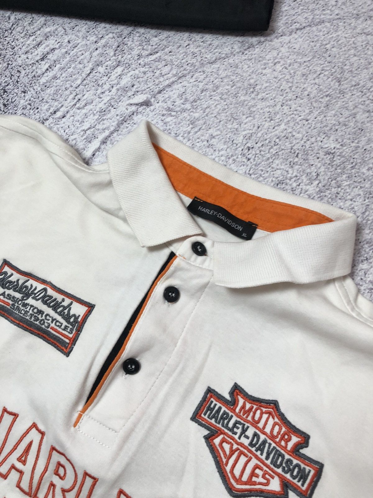 Vintage Vintage men’s polo Harley-Davidson size Xl big logo Size US XL / EU 56 / 4 - 4 Thumbnail