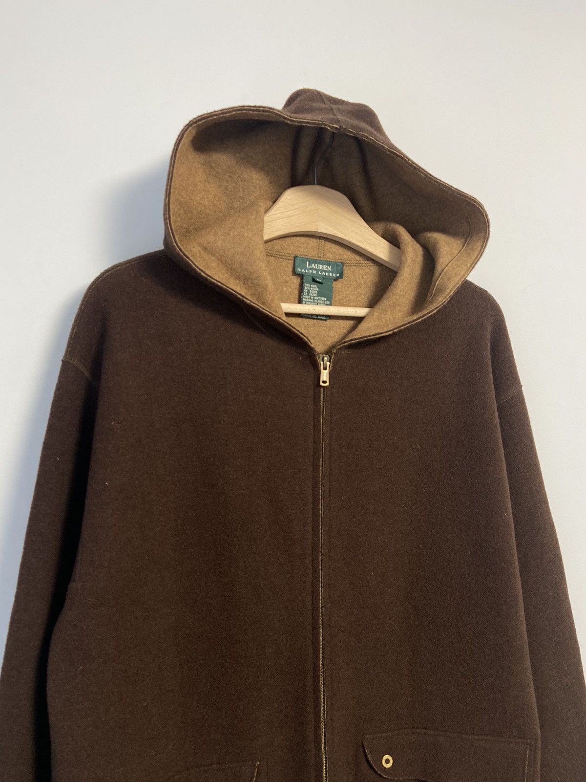 Ralph Lauren Ralph Lauren wool blend hooded zip front Size L / US 10 / IT 46 - 2 Thumbnail