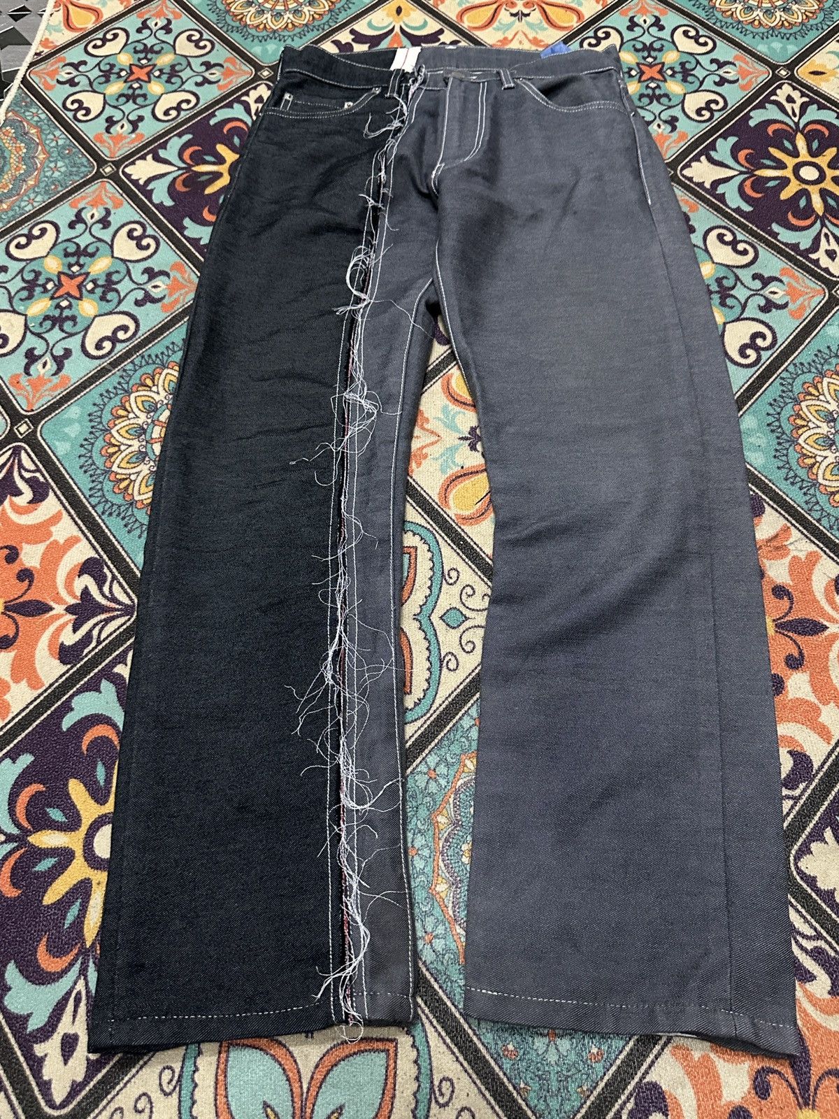 Comme des Garcons Homme Plus SS06 Comme des Garcons Reconstructed Hybrid Denim Pant Size US 30 / EU 46 - 2 Thumbnail