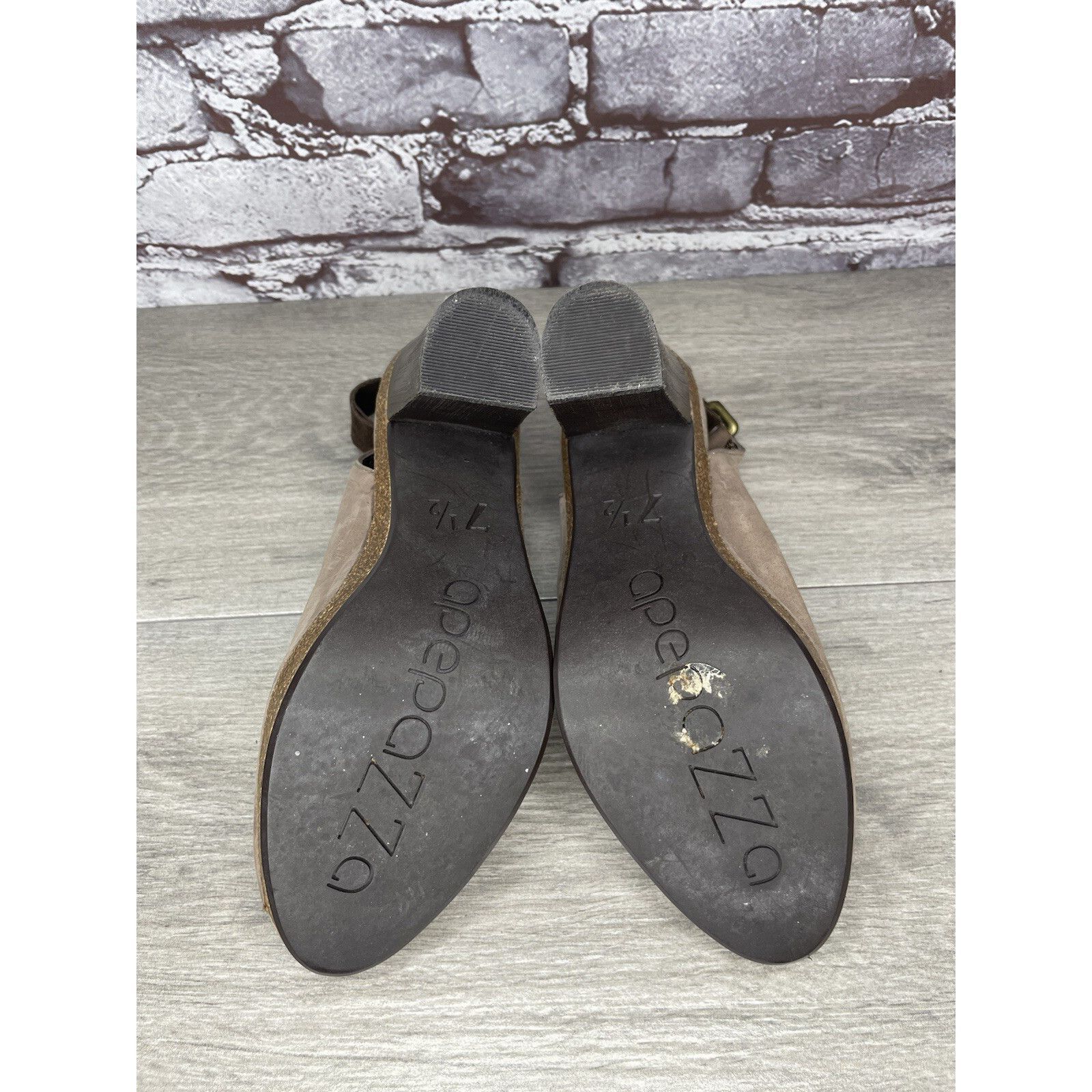 Other Apepazza Parma Brown Taupe Leather Peep Toe Heeed Booties Wo Size US 7.5 / IT 37.5 - 12 Thumbnail