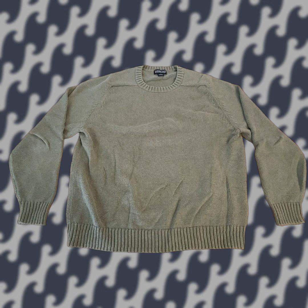 Lands' End LAND'S END Men Sweater XL Olive Green 46-48 Size XL Green Mens Pullover Sweater pre-owned Size US XL / EU 56 / 4 - 1 Thumbnail