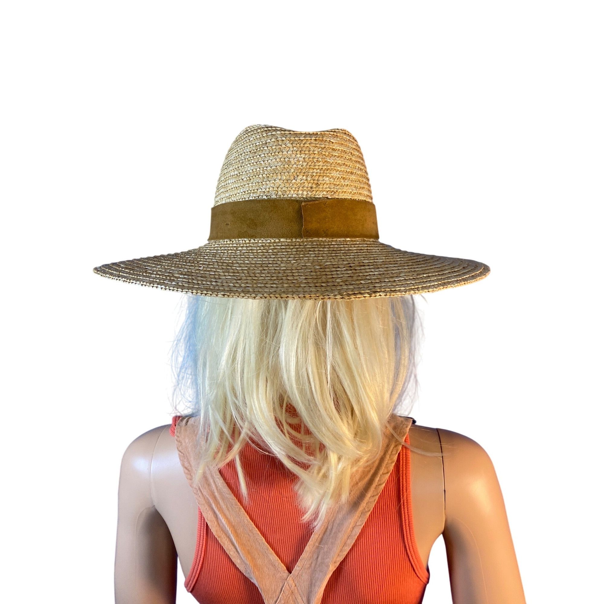 Other NWT Gigi Pip Isla Straw Fedora Hat S/M 57cm Adjustable Wide Size ONE SIZE - 7 Thumbnail