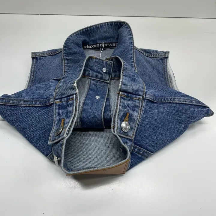 Alexander Wang Alexander Wang Blue Denim Sleeveless Vest - Size S / US 4 / IT 40 - 9 Thumbnail