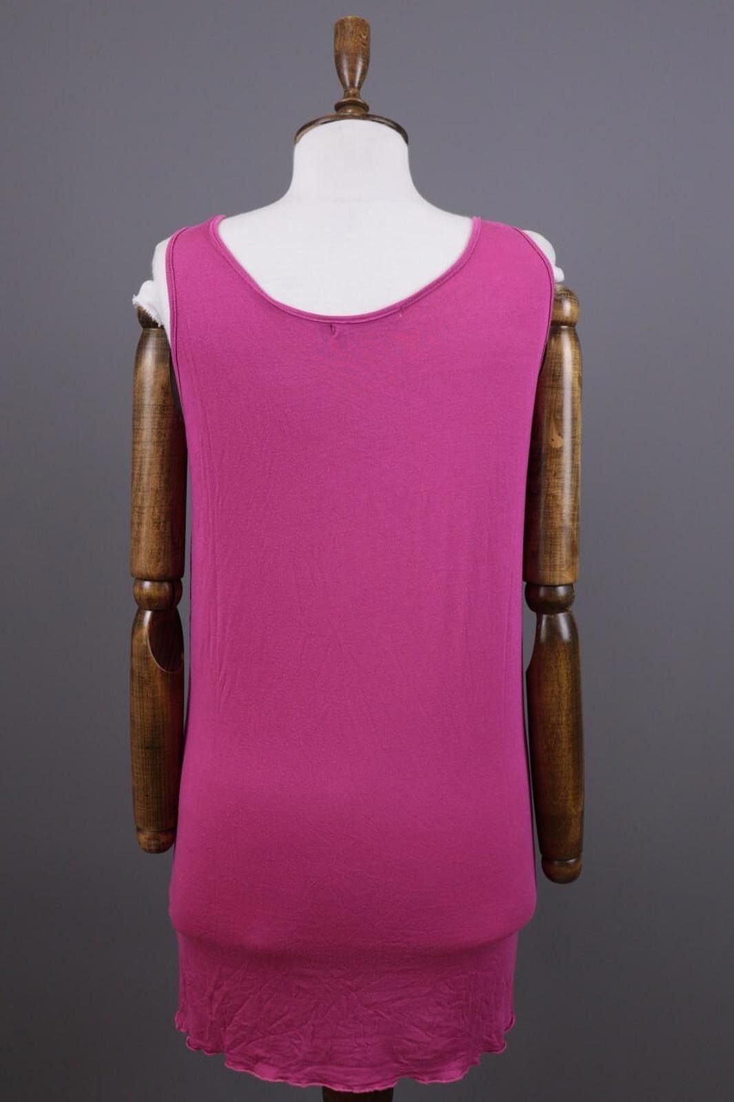 Designer Gudrun Sjödén Pink Scoop Regular Fit Stretch Tank Dress Sz M Size M / US 6-8 / IT 42-44 - 6 Thumbnail