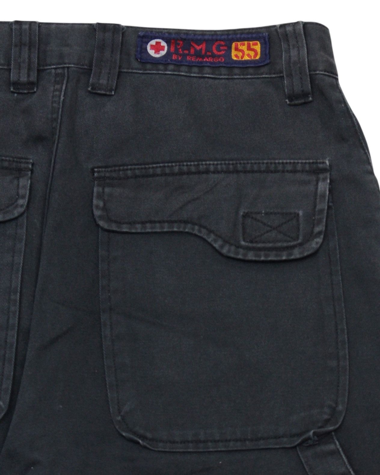 Hysteric Glamour 2000S R.M.G BY REMARGO BLACK DOUBLE KNEE WORK PANTS Size US 29 - 4 Thumbnail