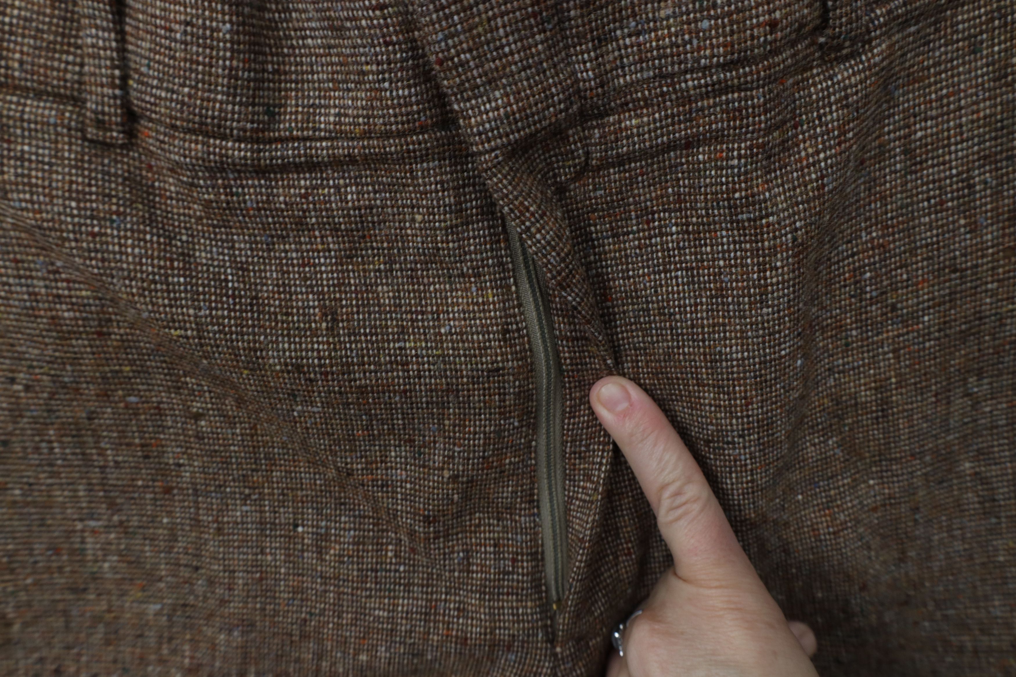 Vintage Vintage 60s 70s Streetwear Wool Tweed Bell Bottoms Pants US Size US 36 / EU 52 - 5 Thumbnail