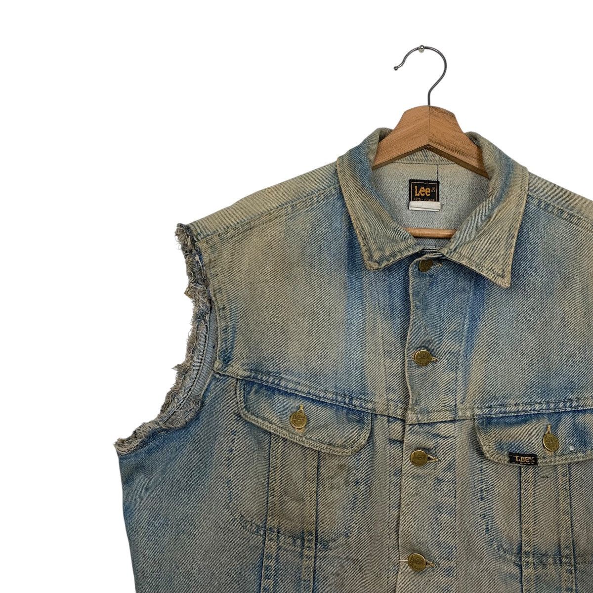Lee Vintage 80s Lee Biker Denim Vest Size US M / EU 48-50 / 2 - 7 Thumbnail