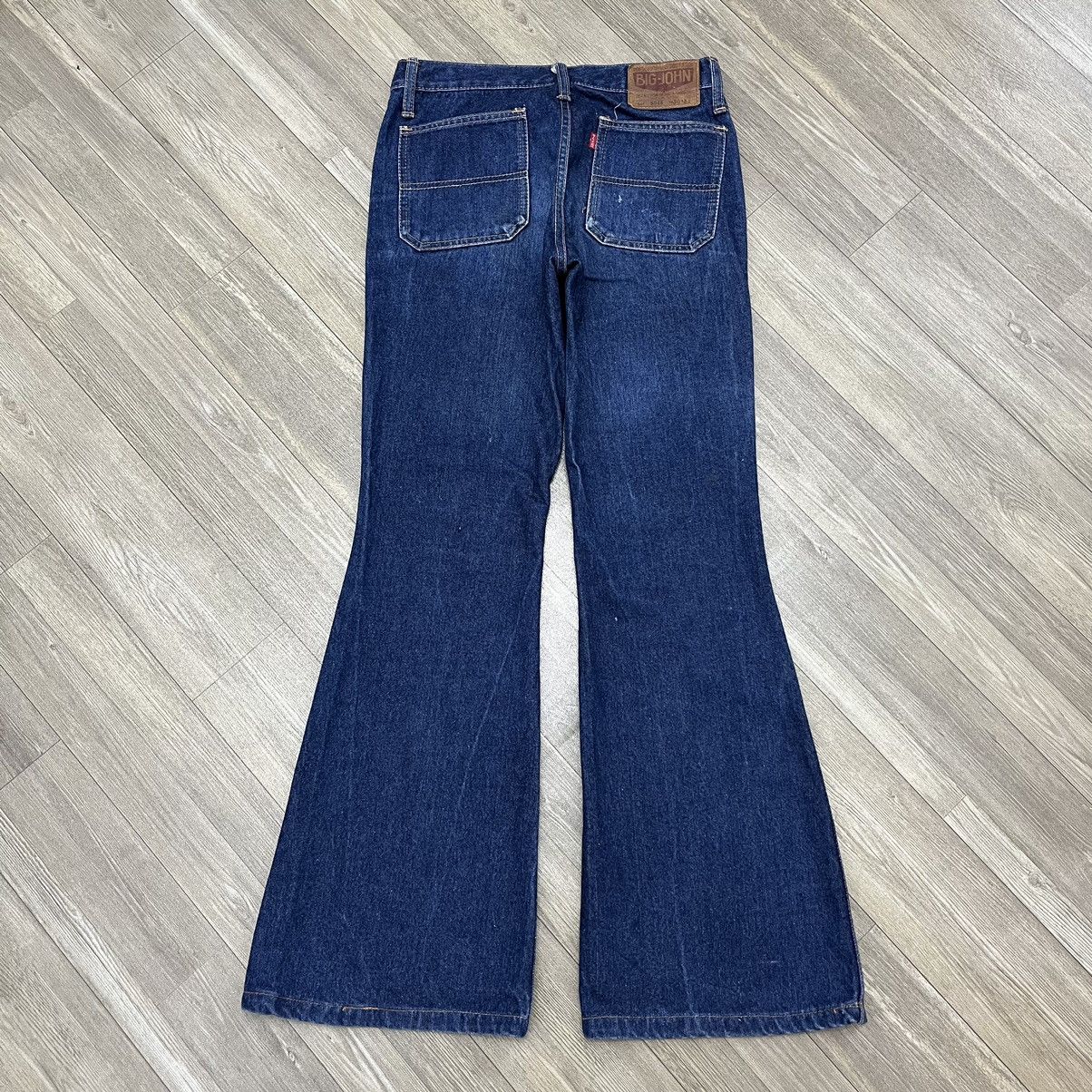 If Six Was Nine × Japanese Brand × Le Grande Bleu (L.G.B.) Vintage Big John Flared Jeans Bush Pants Style BootCut Denim Size US 27 - 20 Thumbnail